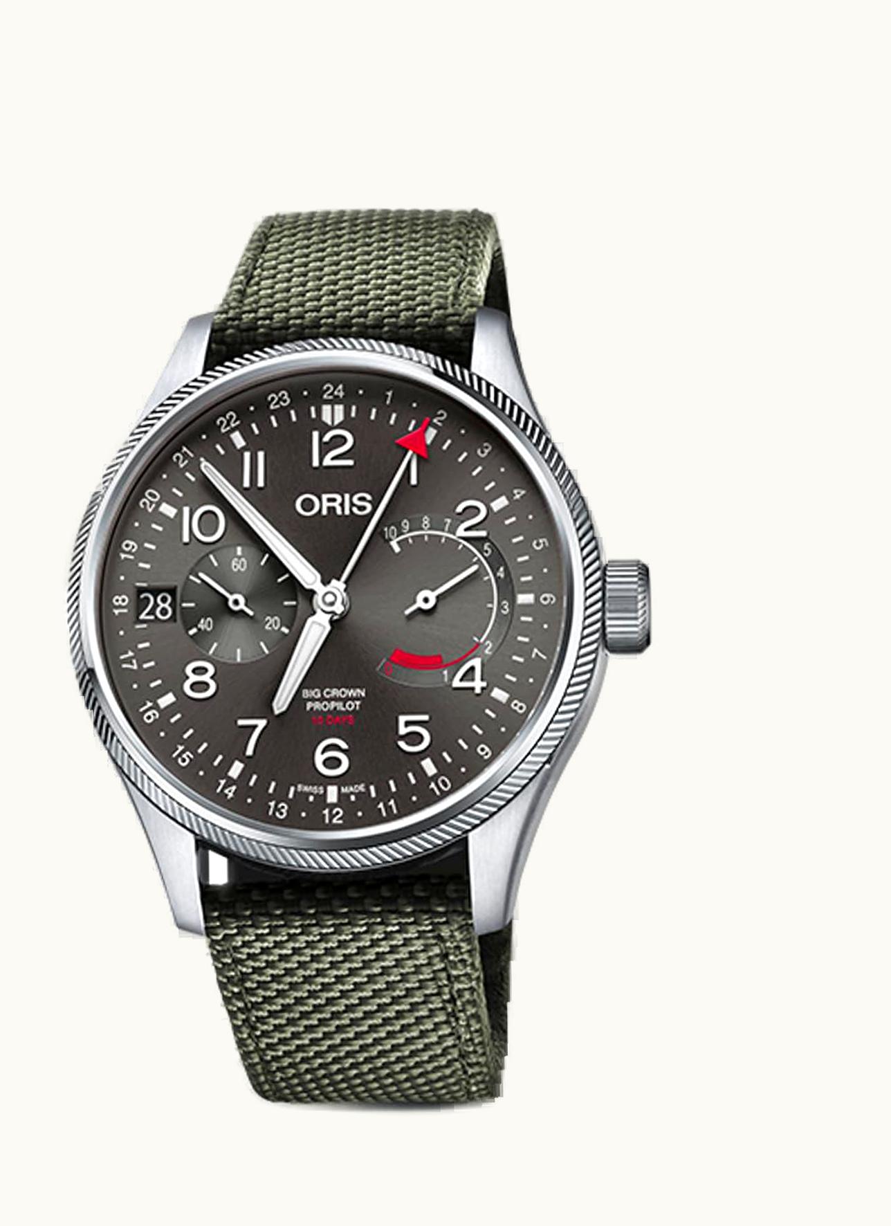 Oris Big Crown ProPilot Calibre 114 Stainless Steel / Grey / Textile