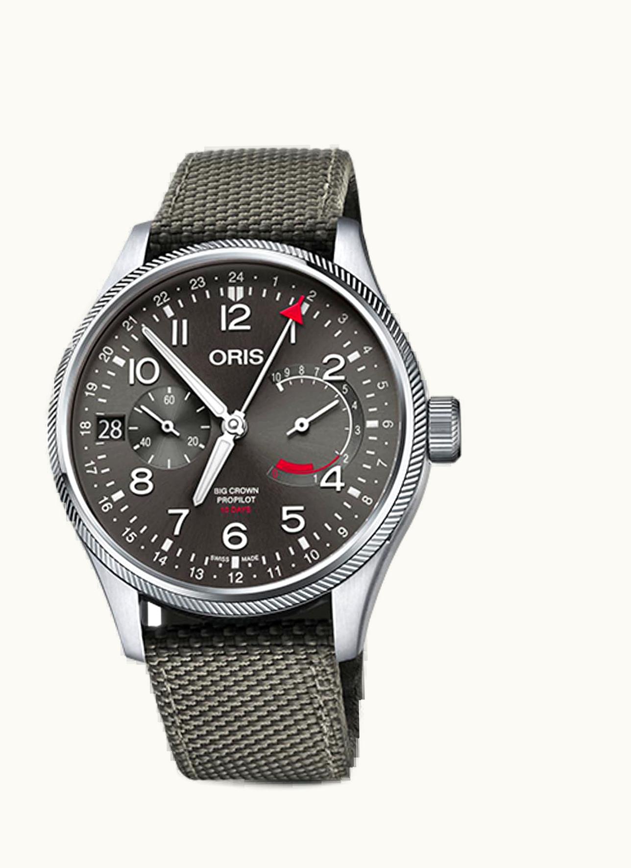 Oris Big Crown ProPilot Calibre 114 Stainless Steel / Grey / Textile