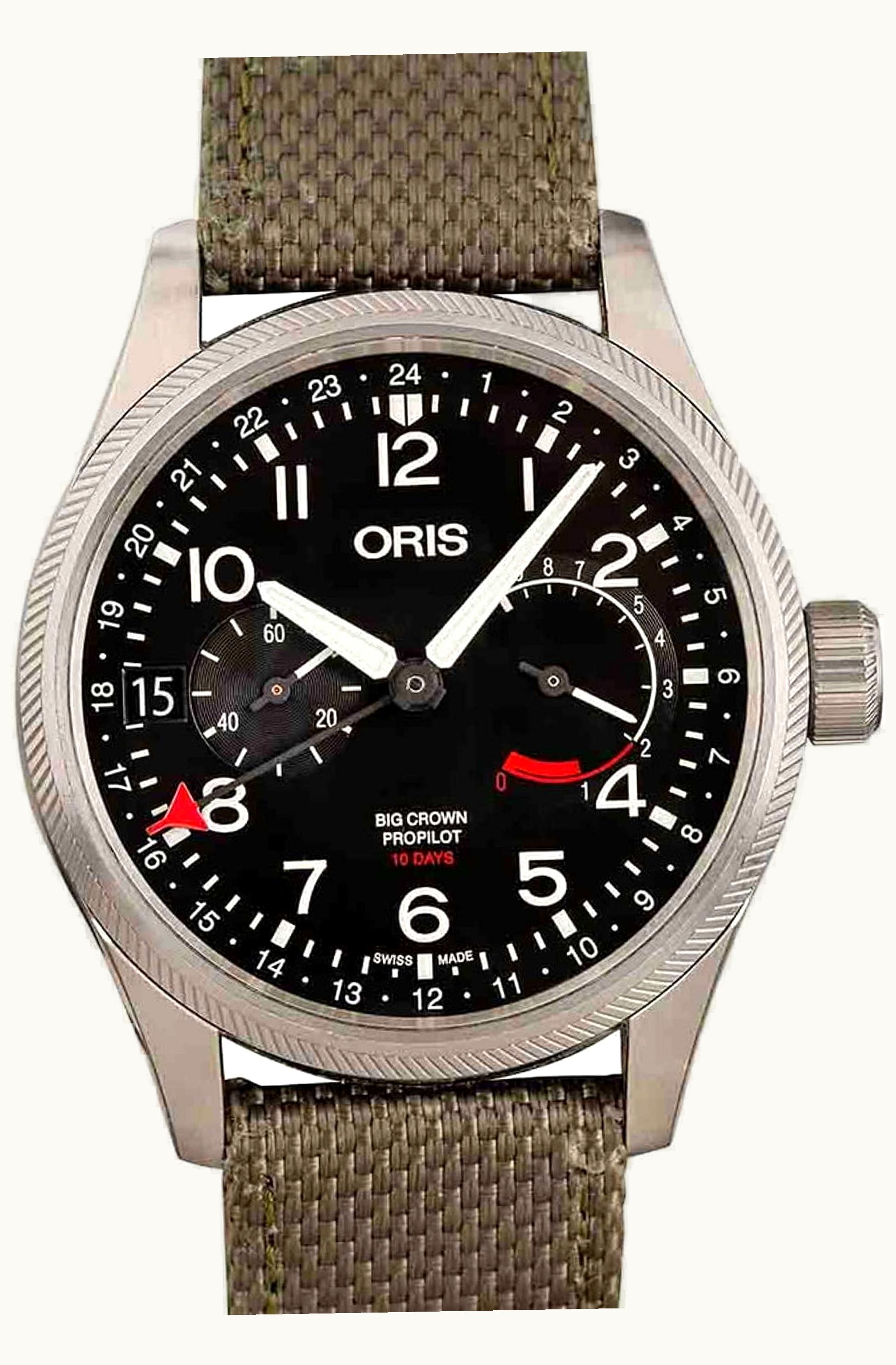 Oris Big Crown ProPilot Calibre 114 Stainless Steel / Black / Textile