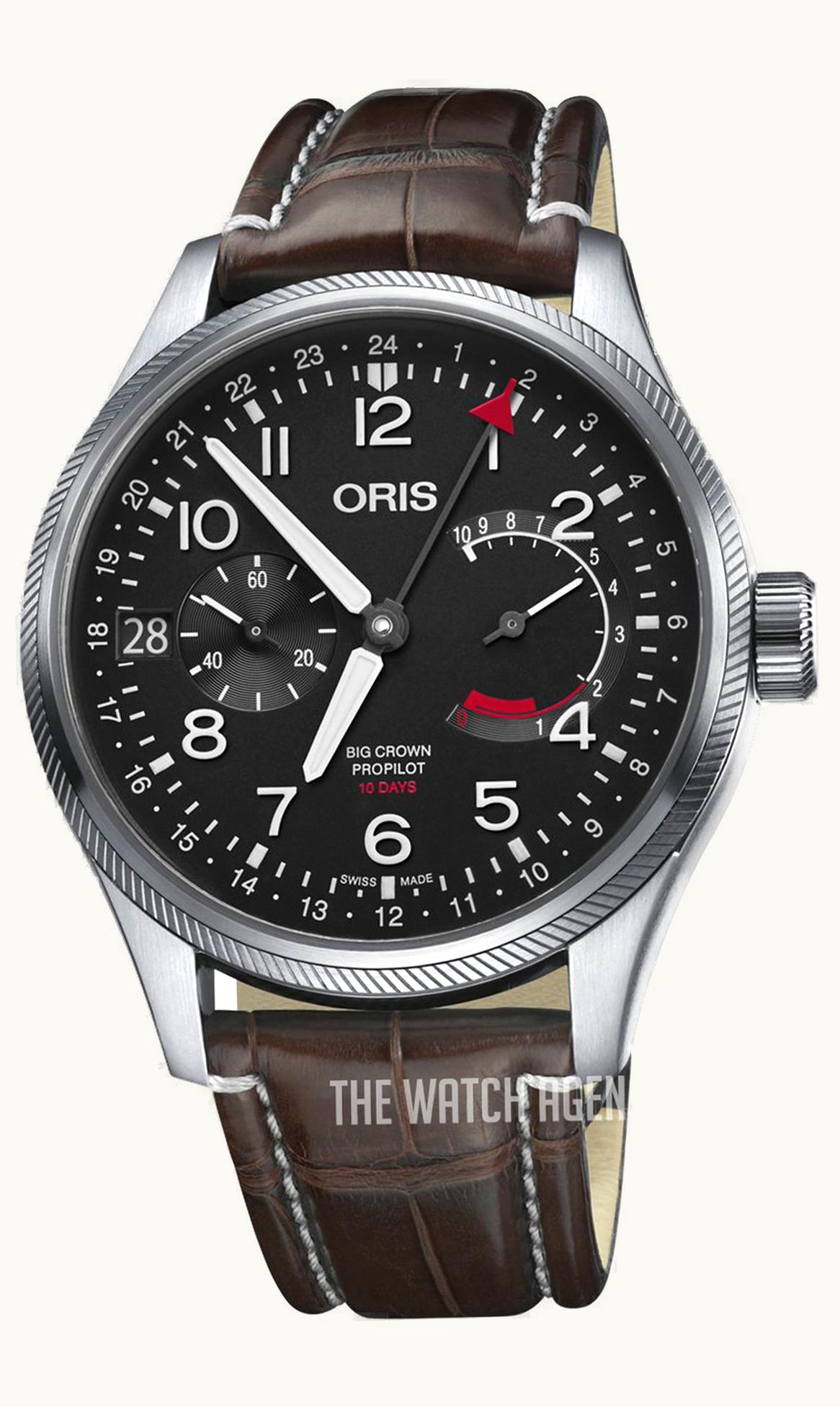 Oris Big Crown ProPilot Calibre 114 Stainless Steel / Black / Alligator