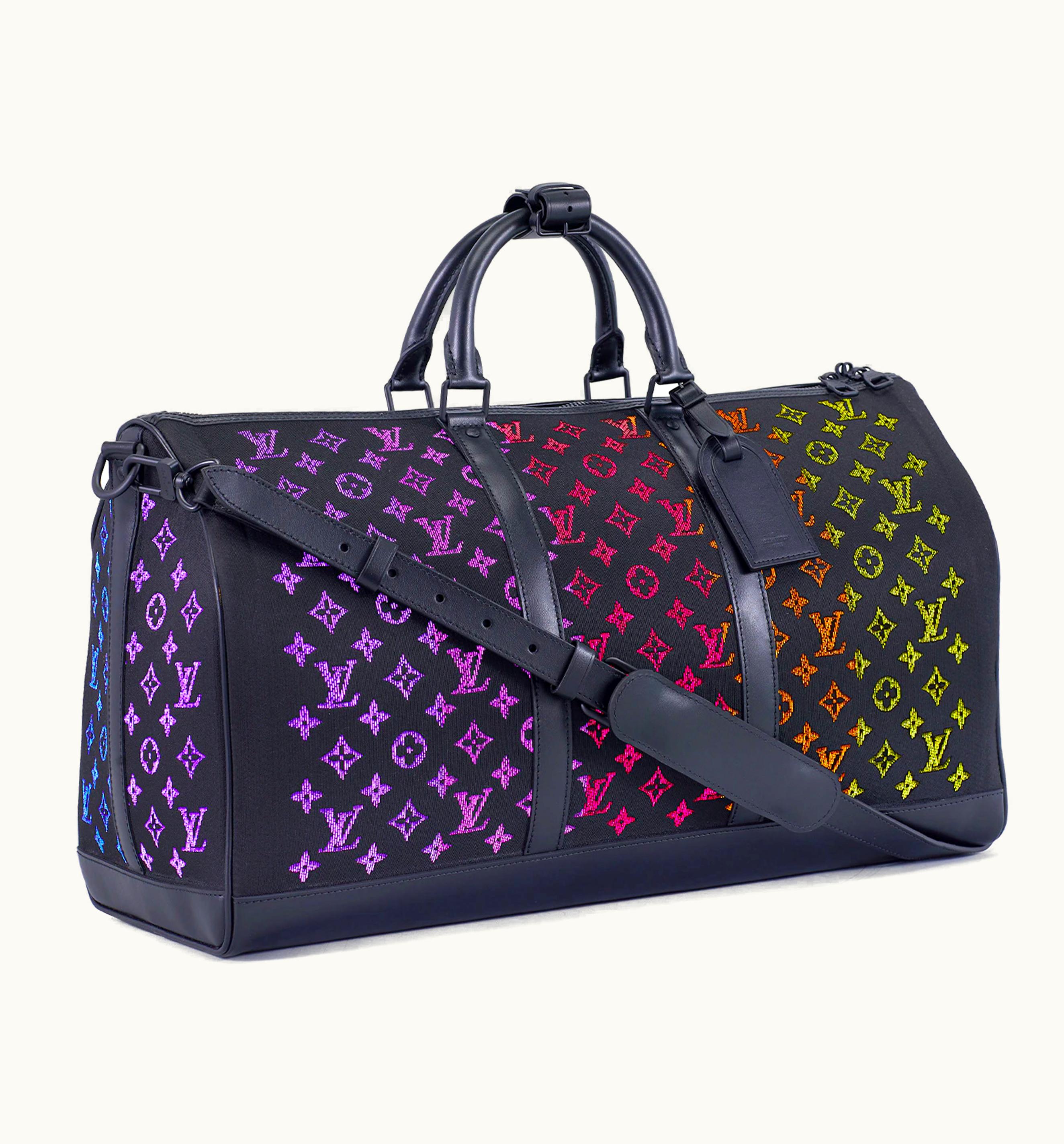 Louis Vuitton Louis Vuitton Keepall 50 LED Light Up Monogram Black