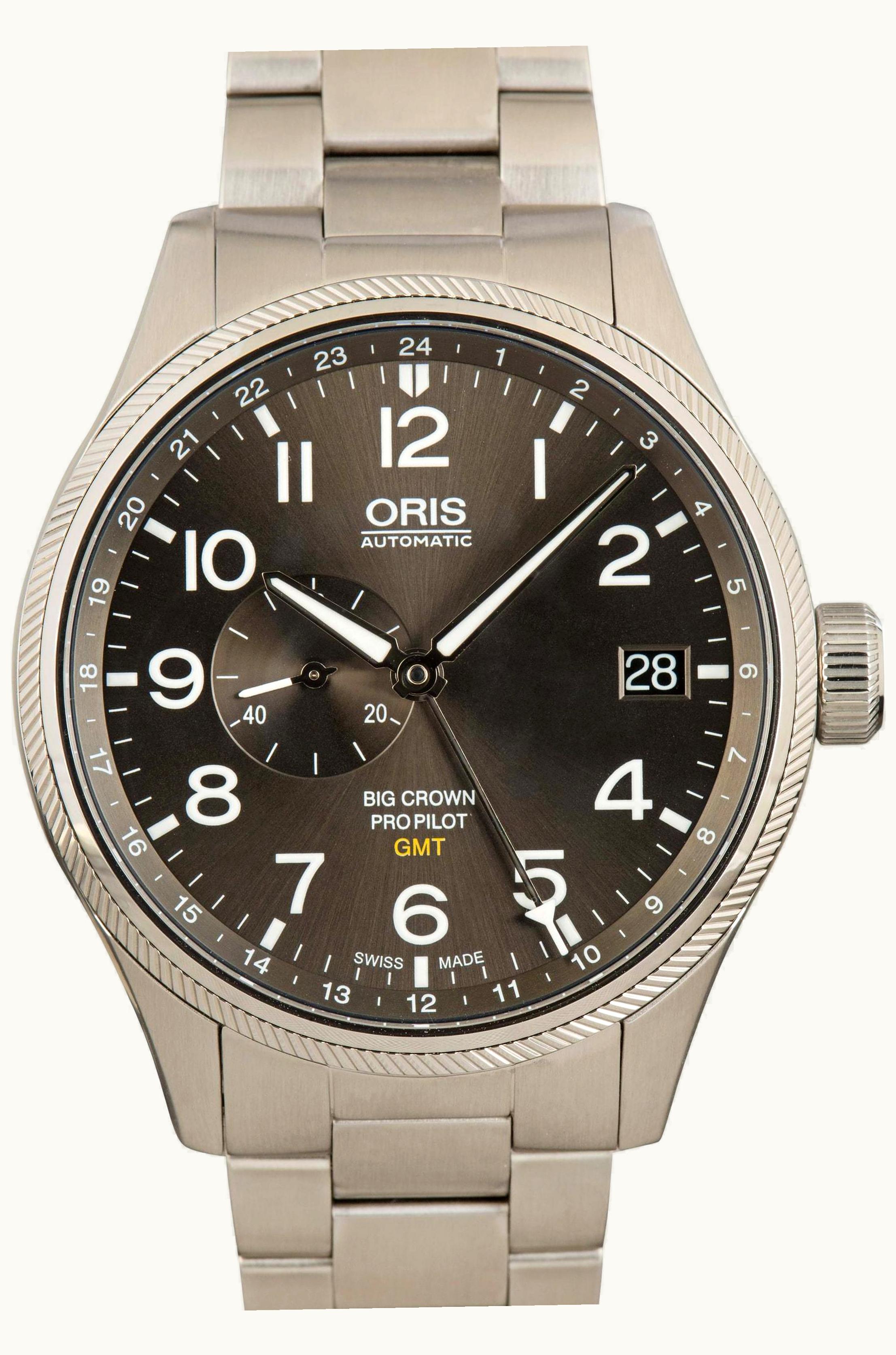 Oris Big Crown ProPilot GMT Stainless Steel / Grey / Bracelet