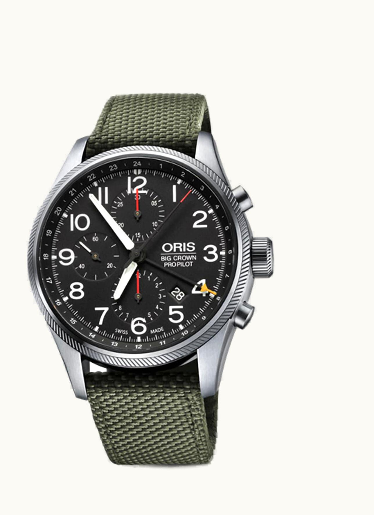 Oris Big Crown ProPilot Chronograph GMT Stainless Steel / Black