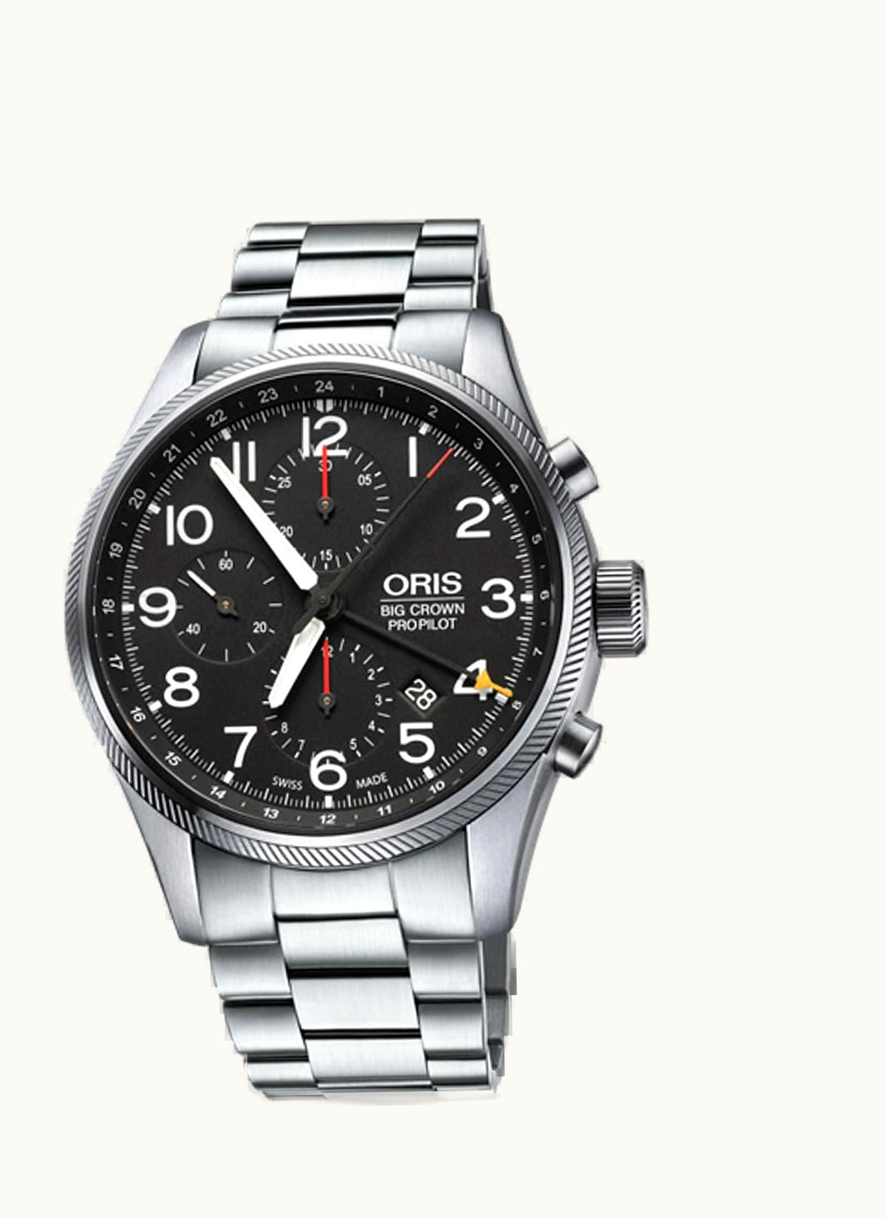 Oris Big Crown ProPilot Chronograph GMT Stainless Steel / Black