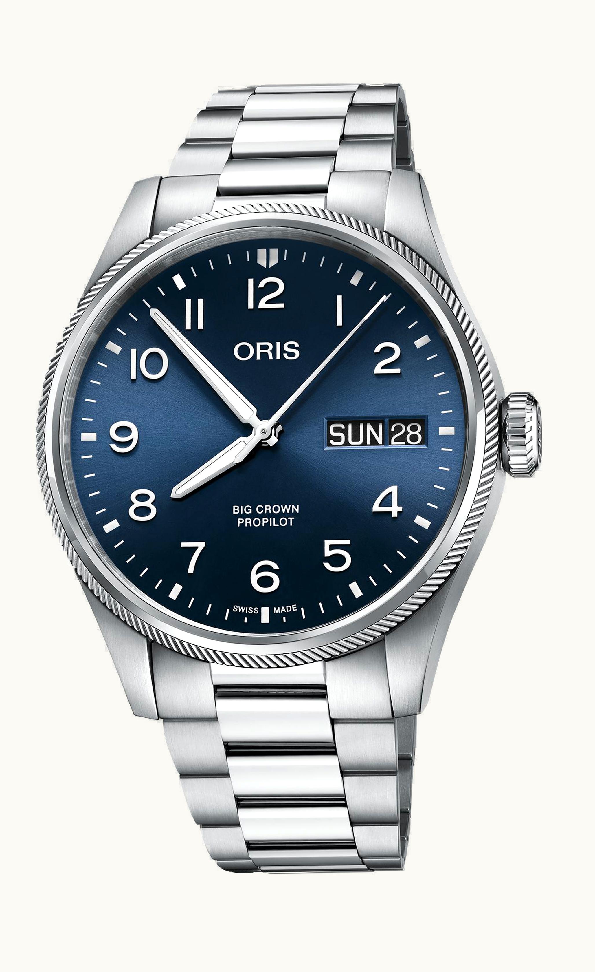 Oris Big Crown ProPilot Big Day Date Stainless Steel / Blue / Bracelet