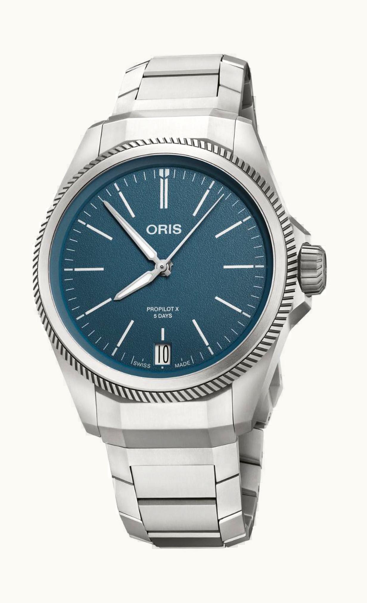 Oris ProPilot X Calibre 400 Titanium / Blue / Bracelet