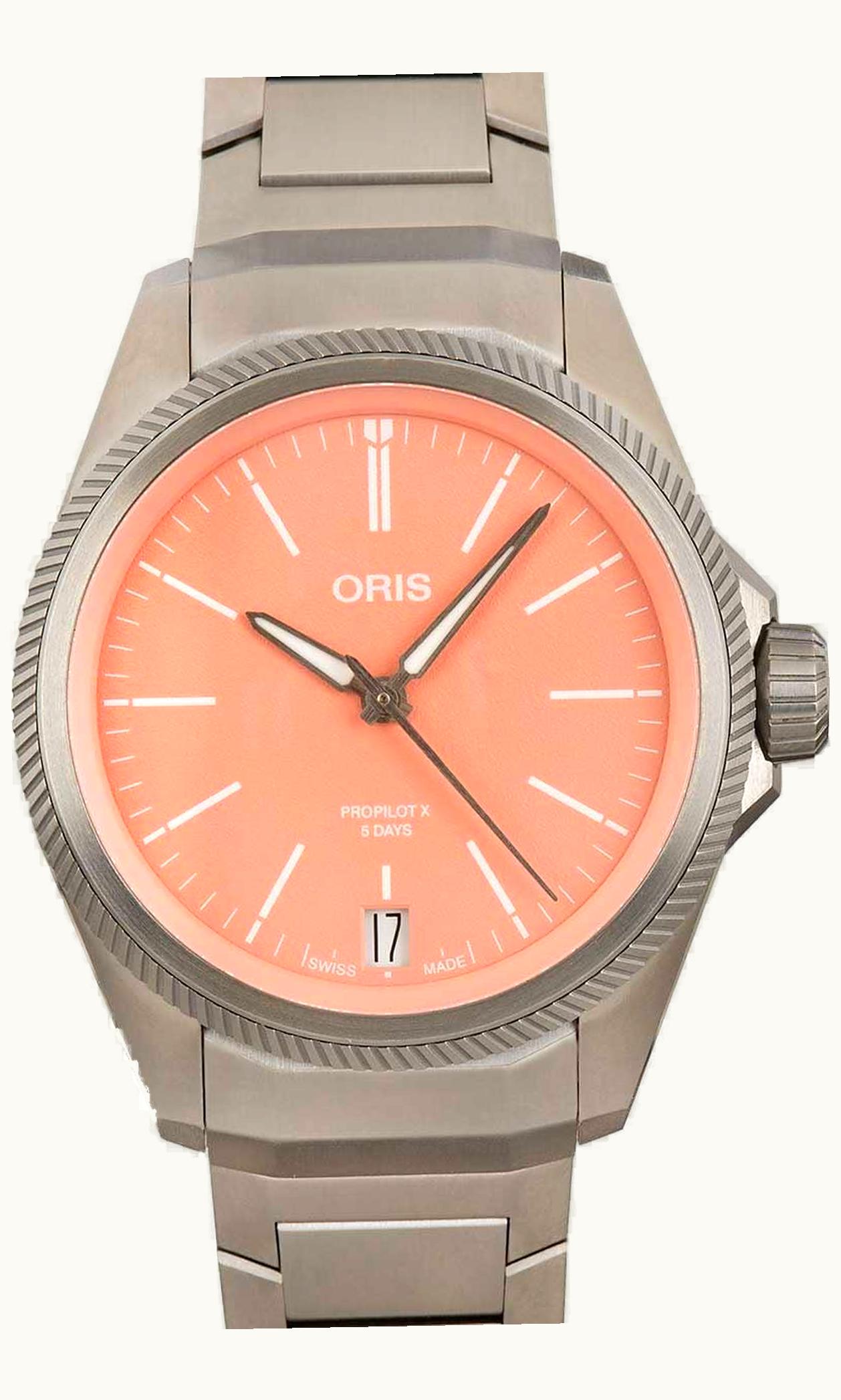Oris ProPilot X Calibre 400 Titanium / Pink / Bracelet