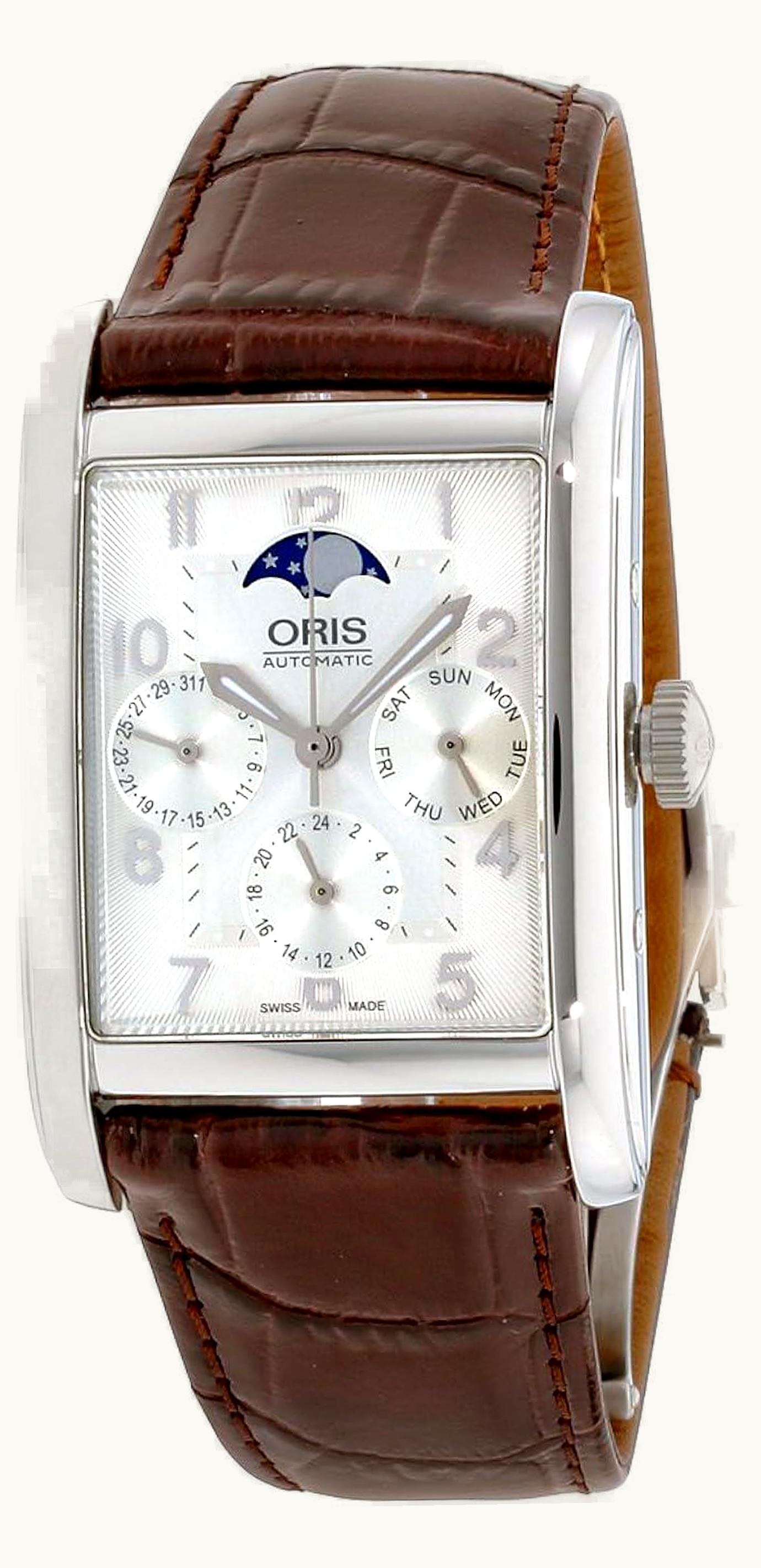 Oris Rectangular Complication Stainless Steel / Black - Roman