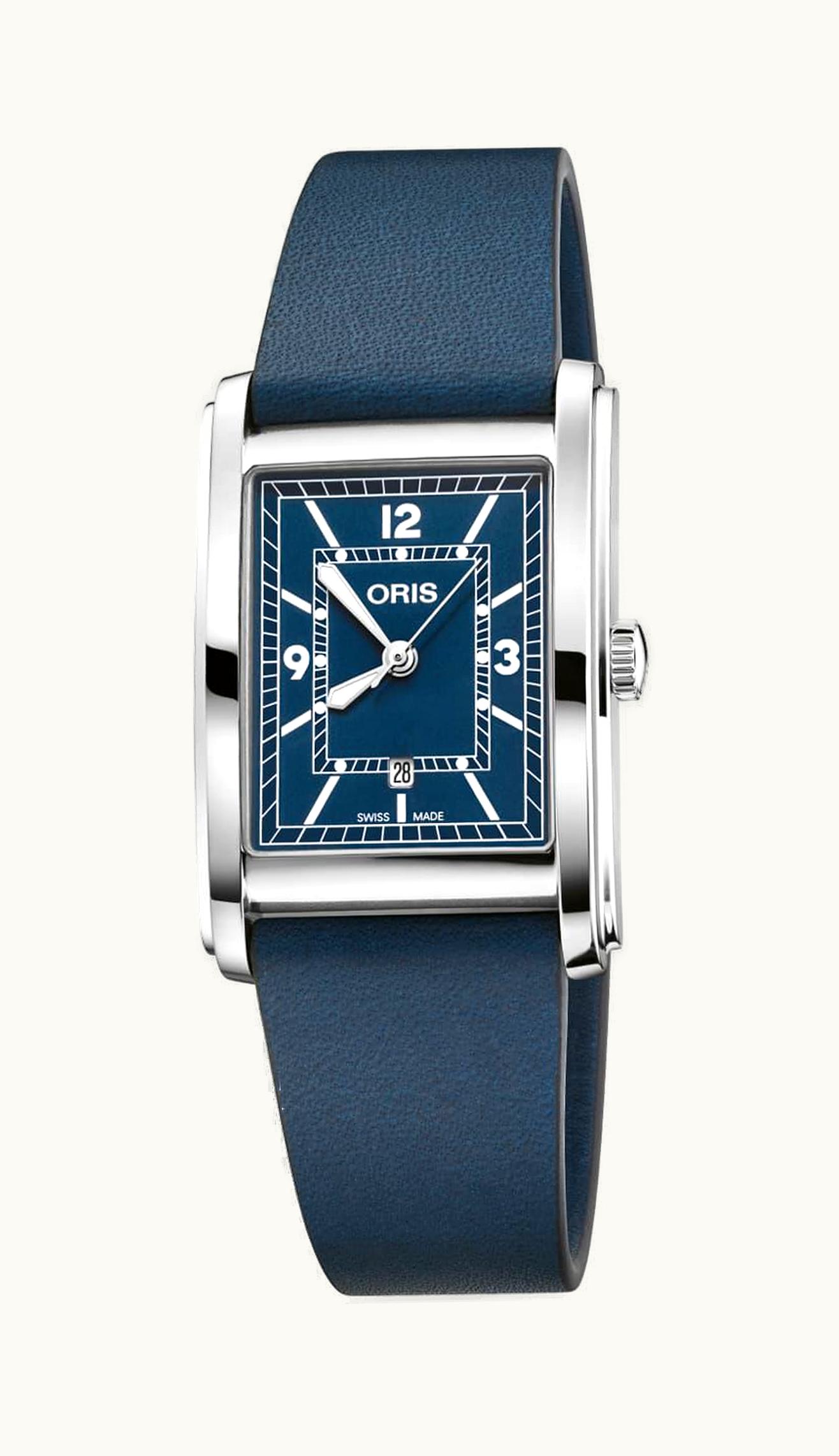 Oris Rectangular Date 30 Stainless Steel / Silver - Roman