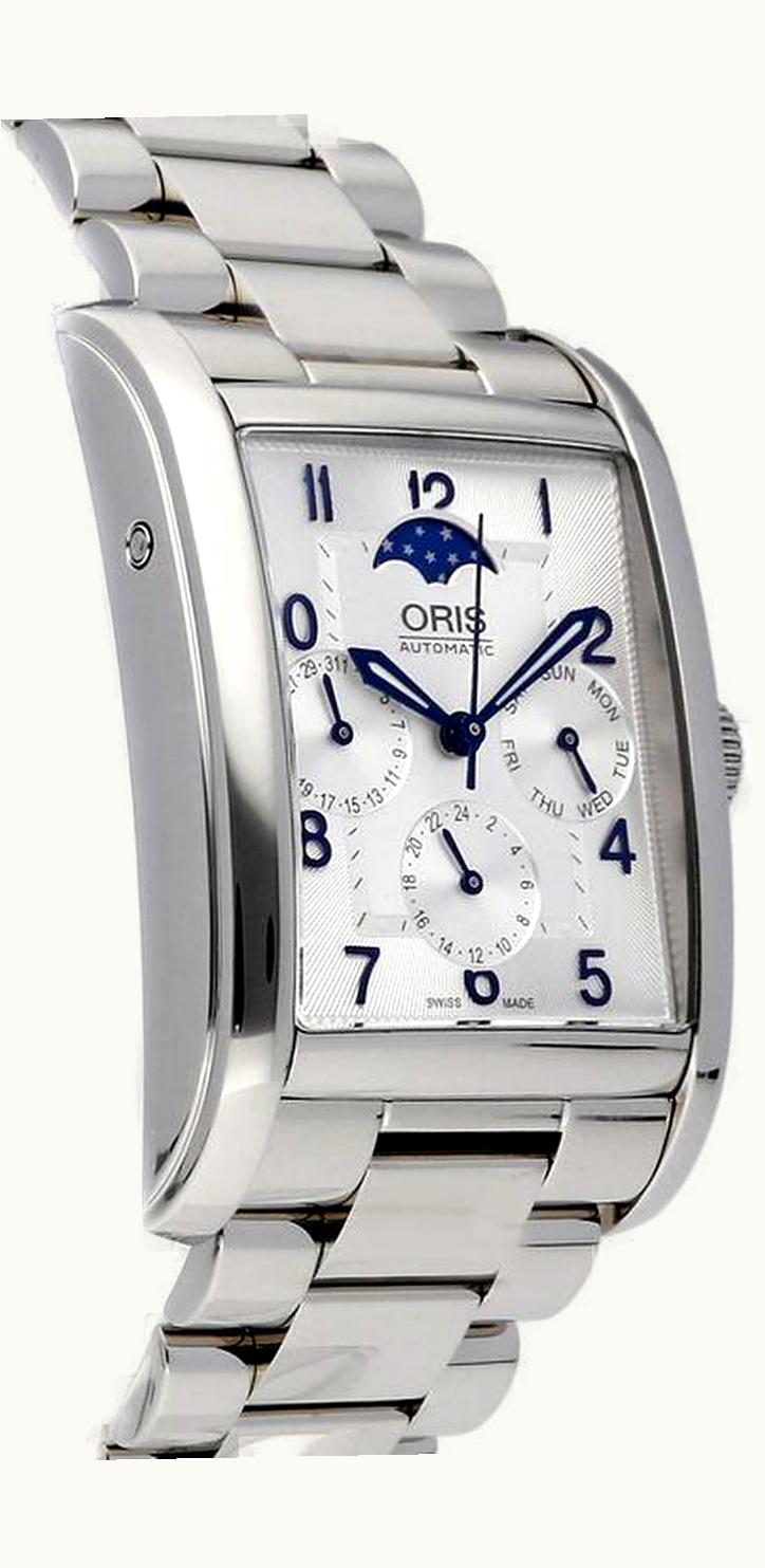 Oris Rectangular Complication Stainless Steel / Silver - Arabic / Bracelet