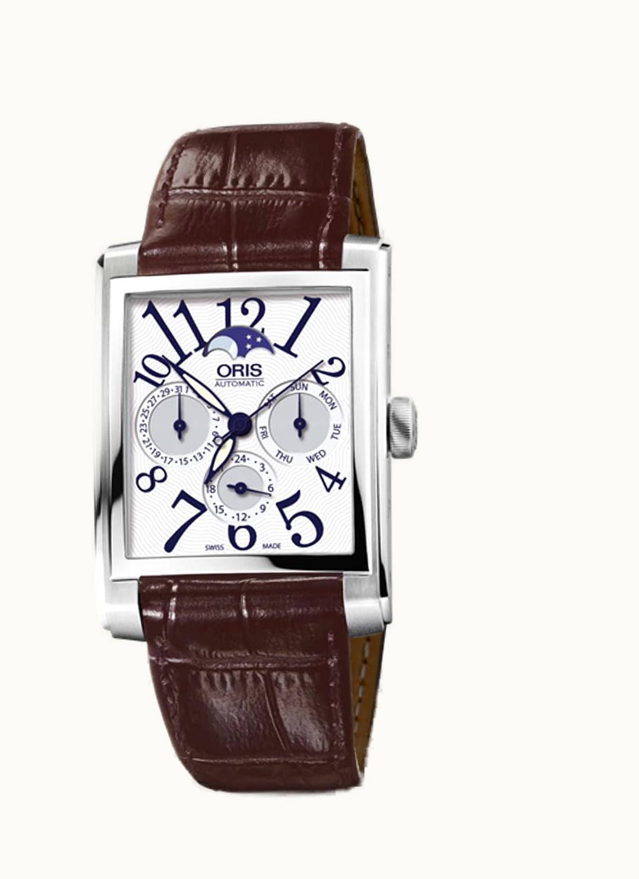 Oris Rectangular Complication Stainless Steel / Silver - Arabic