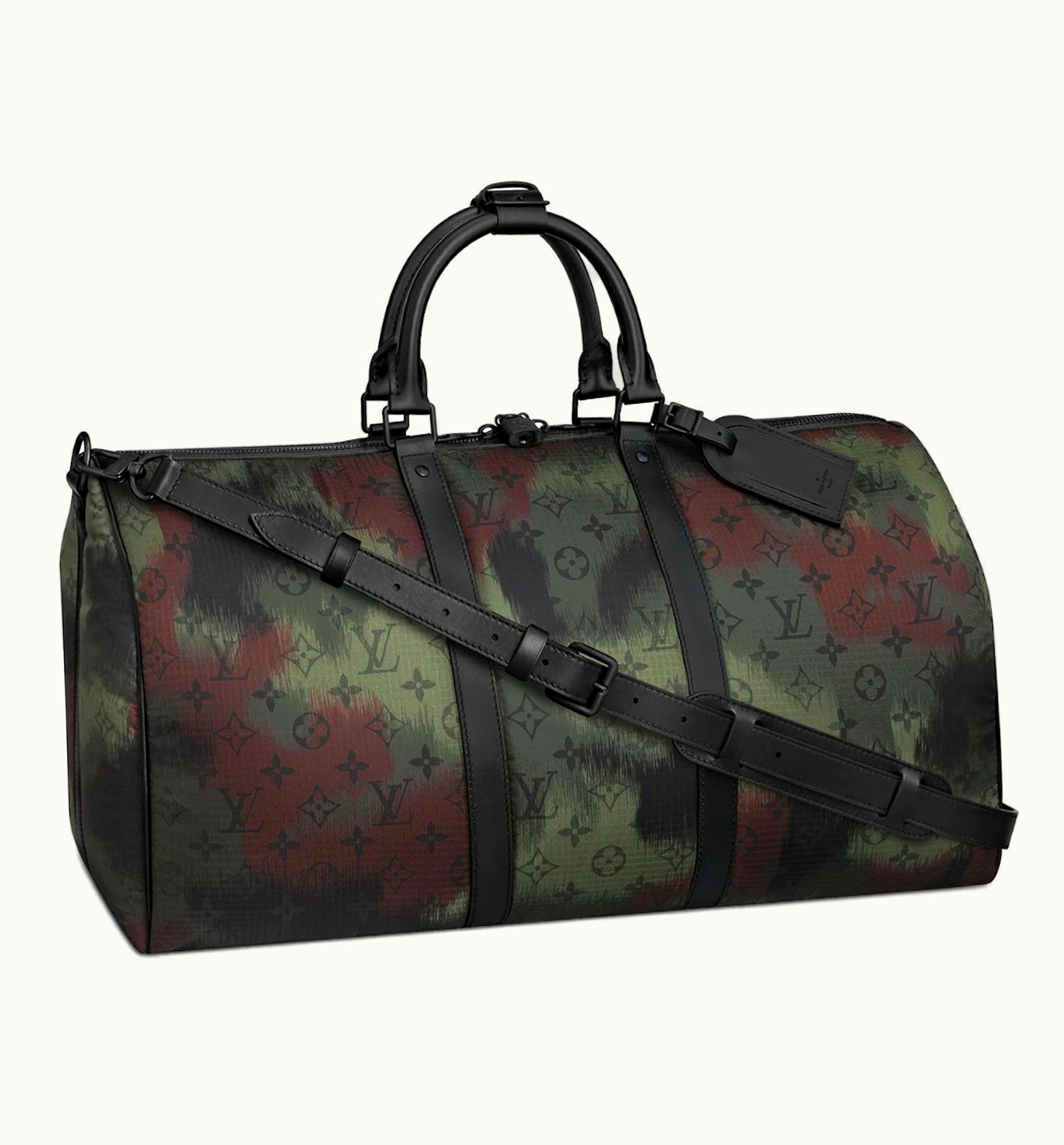 Louis Vuitton Louis Vuitton Keepall Bandouliere Camouflage Monogram 50 Black/Green