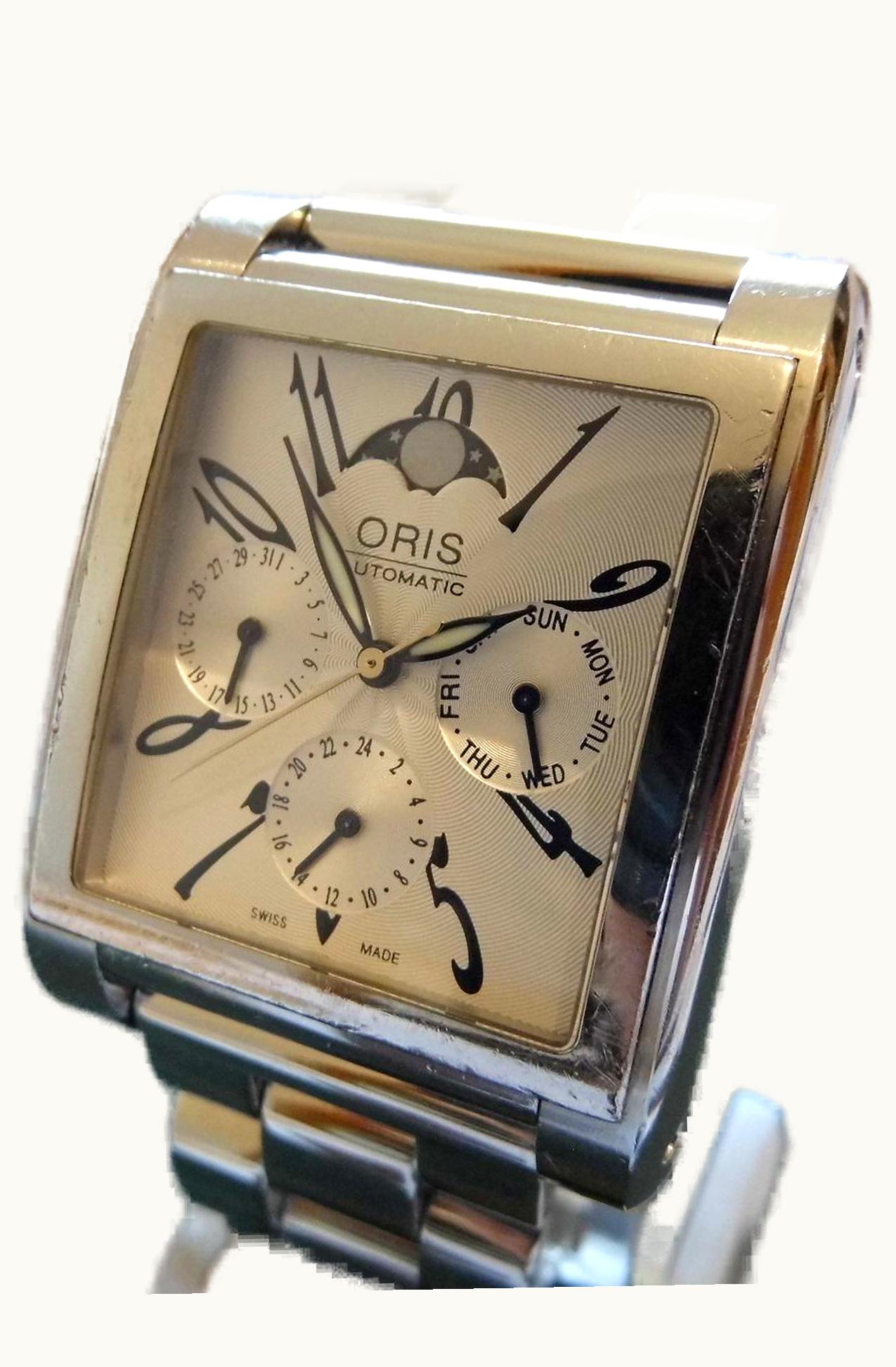 Oris Rectangular Complication Stainless Steel / Silver - Arabic