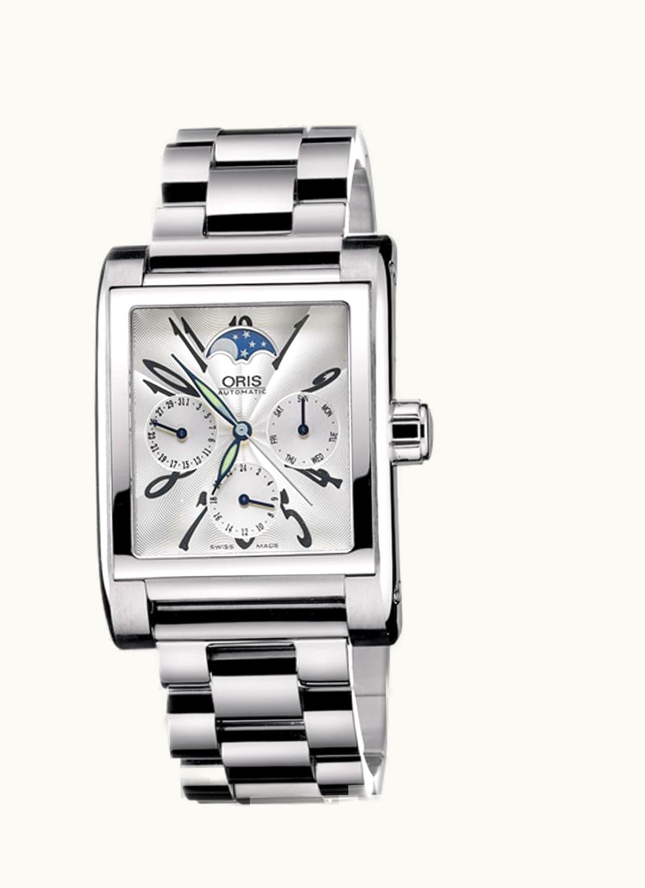 Oris Rectangular Complication Stainless Steel / Silver - Arabic