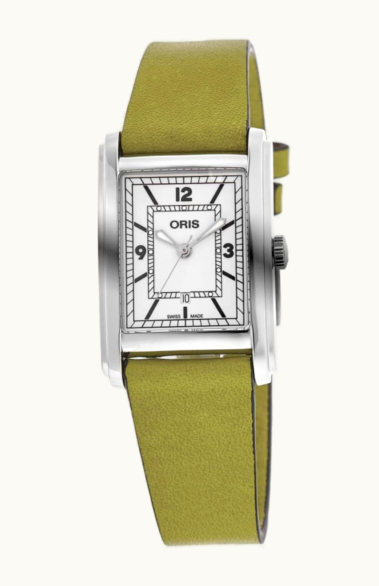 Oris Rectangular Date 25.5 Stainless Steel / Silver