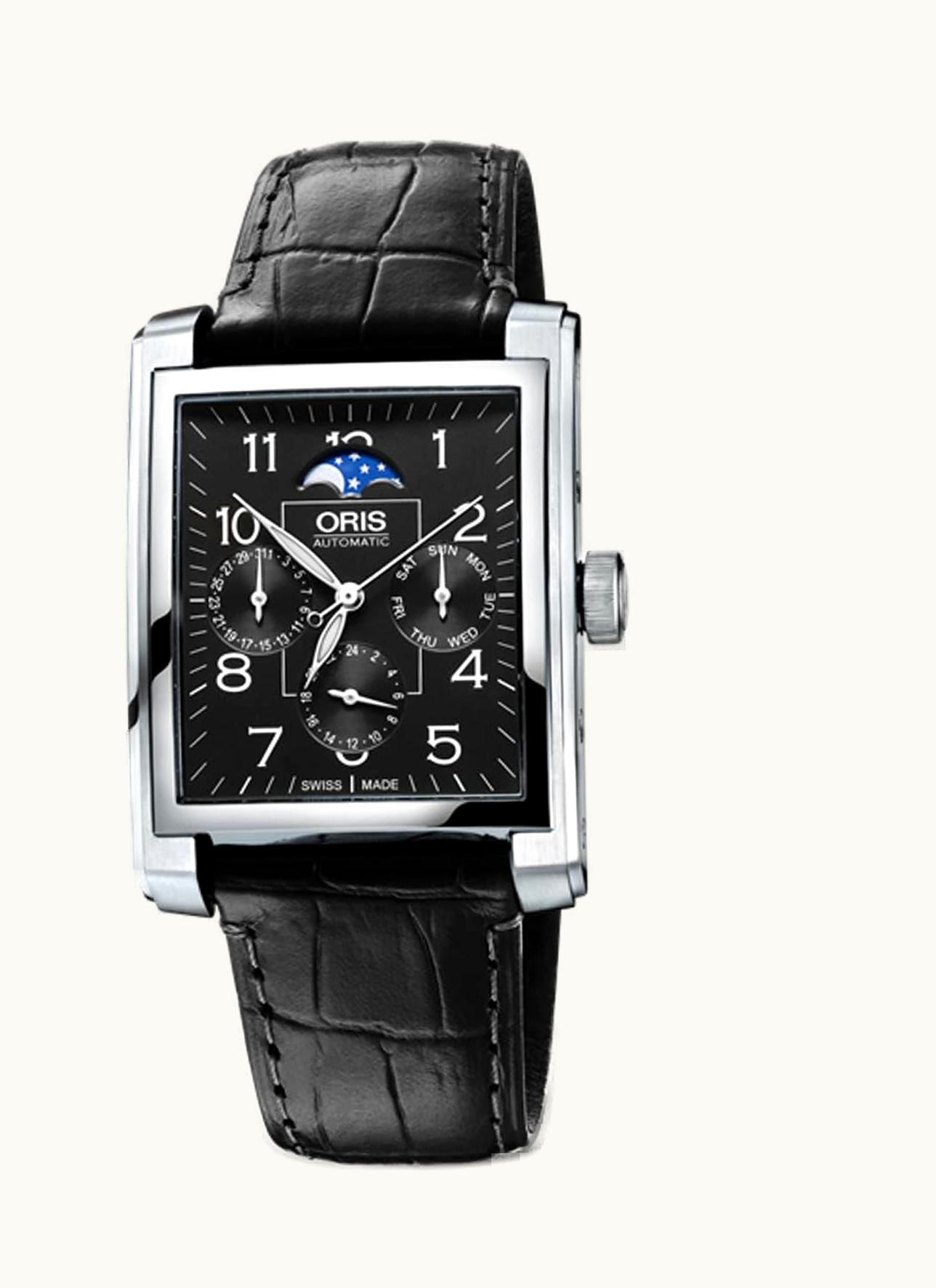 Oris Rectangular Complication Stainless Steel / Black - Arabic