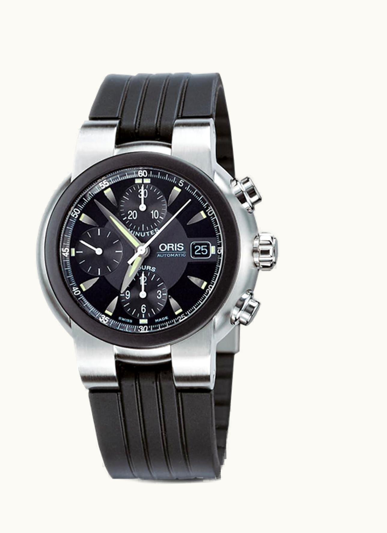 Oris TT1 Chronograph Stainless Steel - Rubber / Black / Rubber
