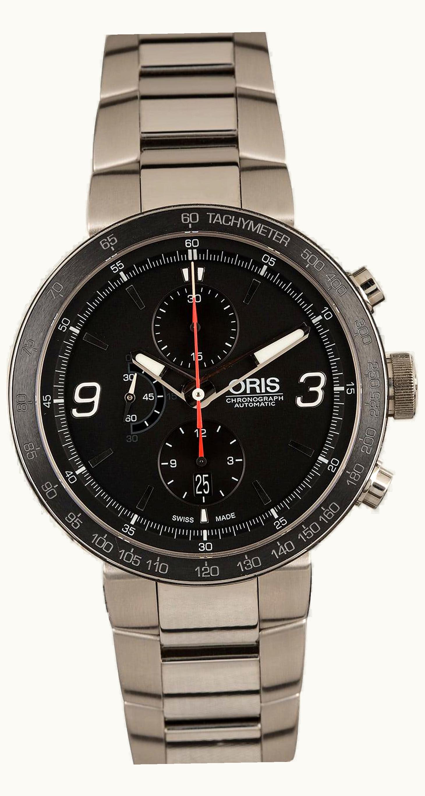 Oris TT1 Chronograph Stainless Steel - Ceramic / Black / Rubber