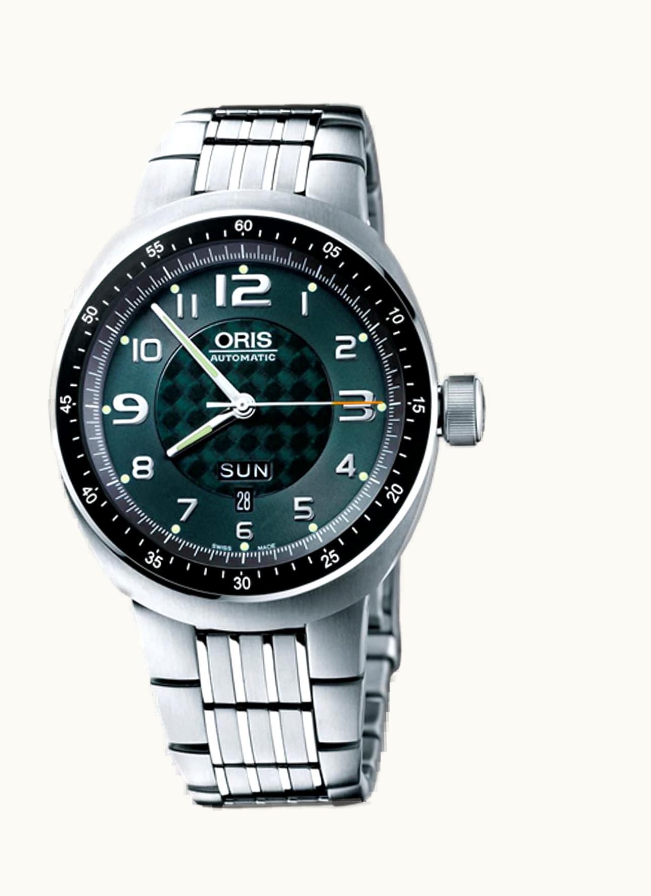Oris TT3 Day Date Titanium / Green / Bracelet