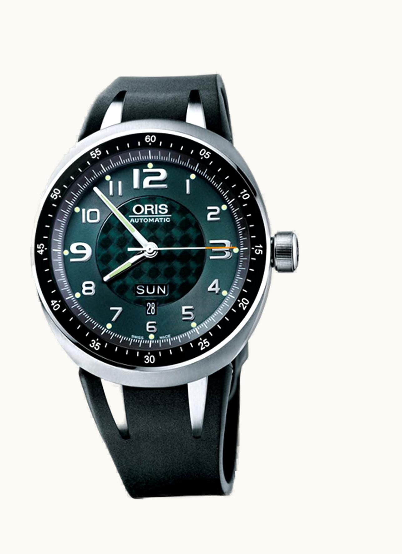 Oris TT3 Day Date Titanium / Green / Rubber
