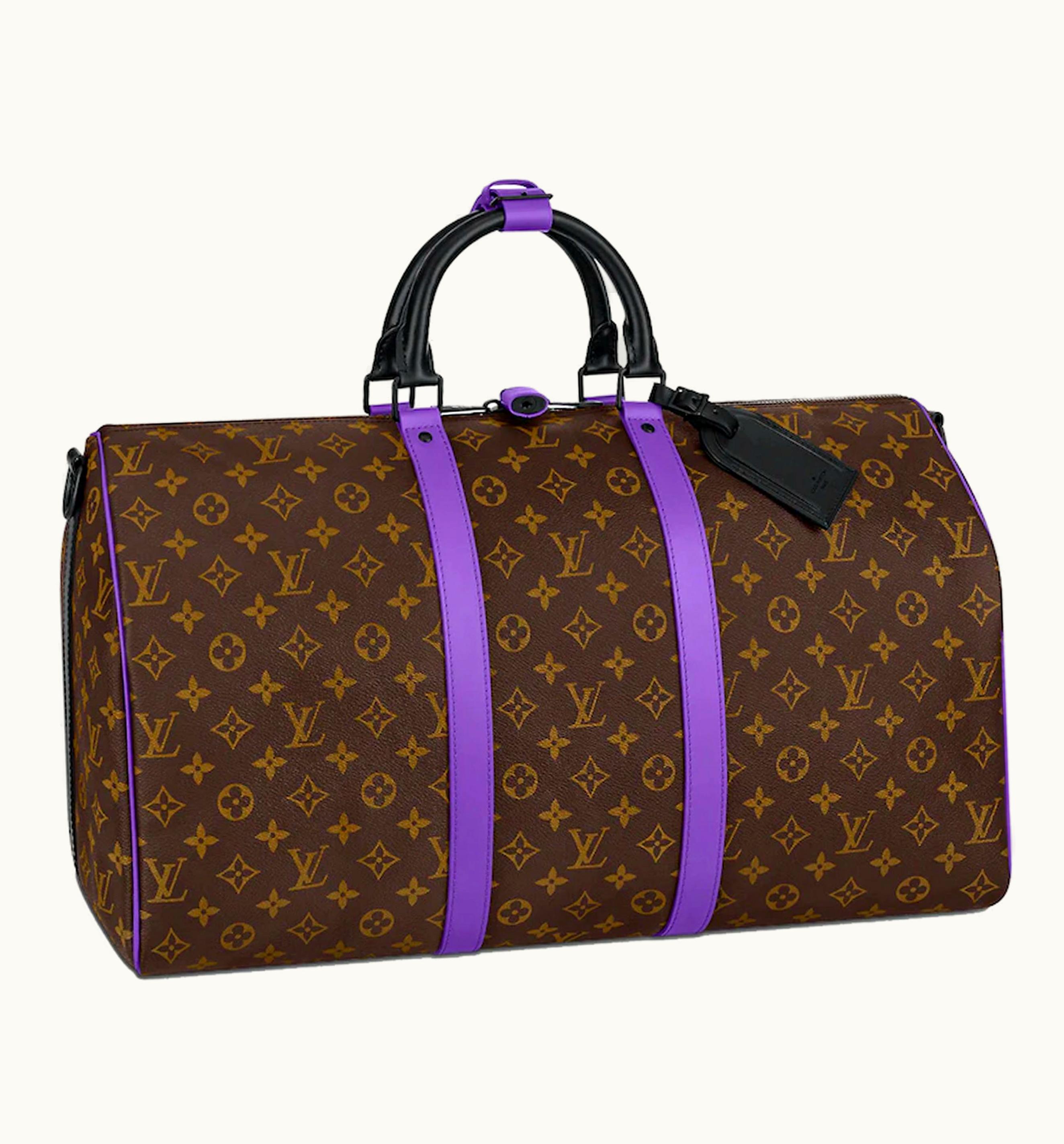 Louis Vuitton Louis Vuitton Keepall Bandouliere 50 Monogram Macassar Brown/Purple