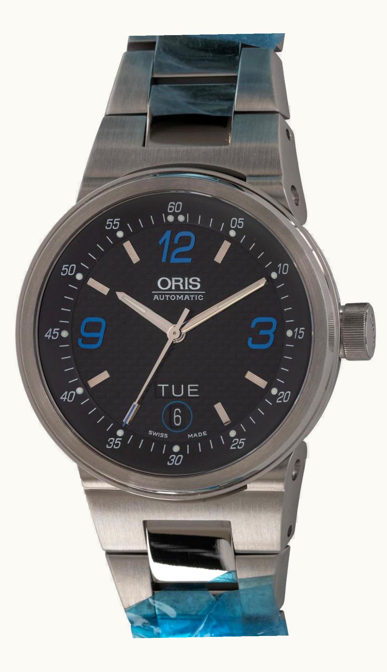 Oris WilliamsF1 Team Day Date 40.5 Stainless Steel / Silver / Rubber