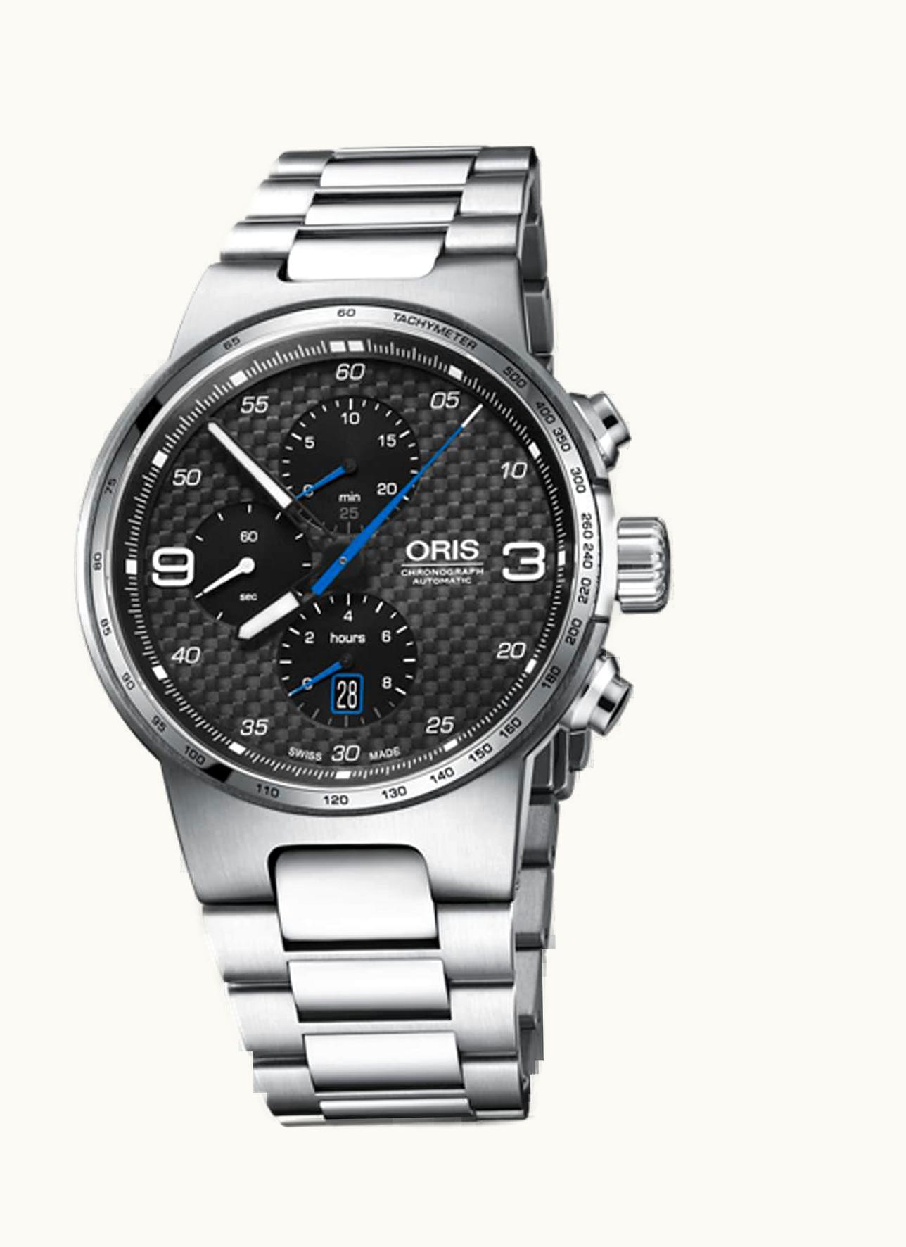 Oris Williams Chronograph Stainless Steel / Carbon / Bracelet