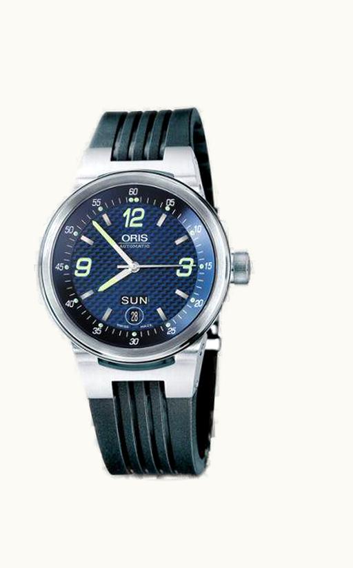 Oris WilliamsF1 Team Day Date 40.5 Stainless Steel / Blue / Rubber