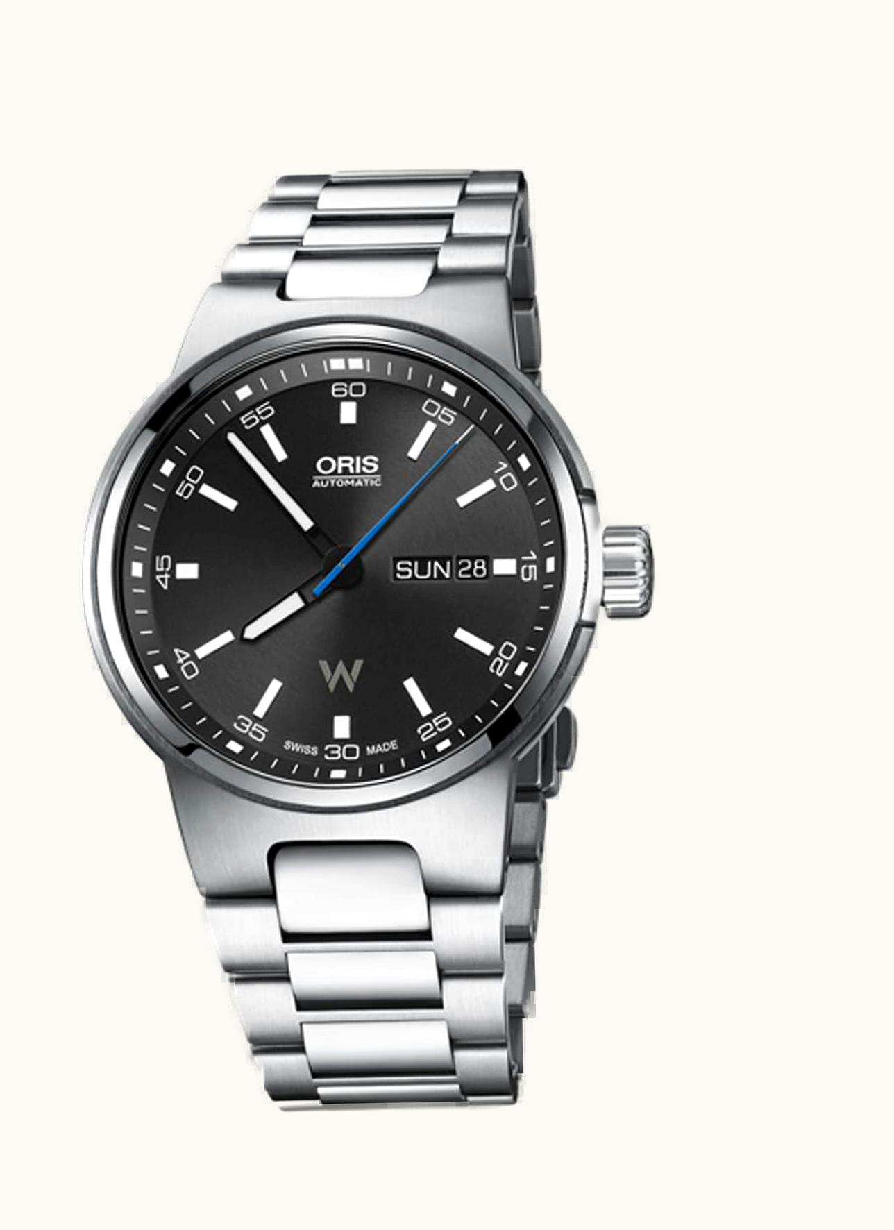 Oris Williams Day Date 42 Stainless Steel / Black / Bracelet