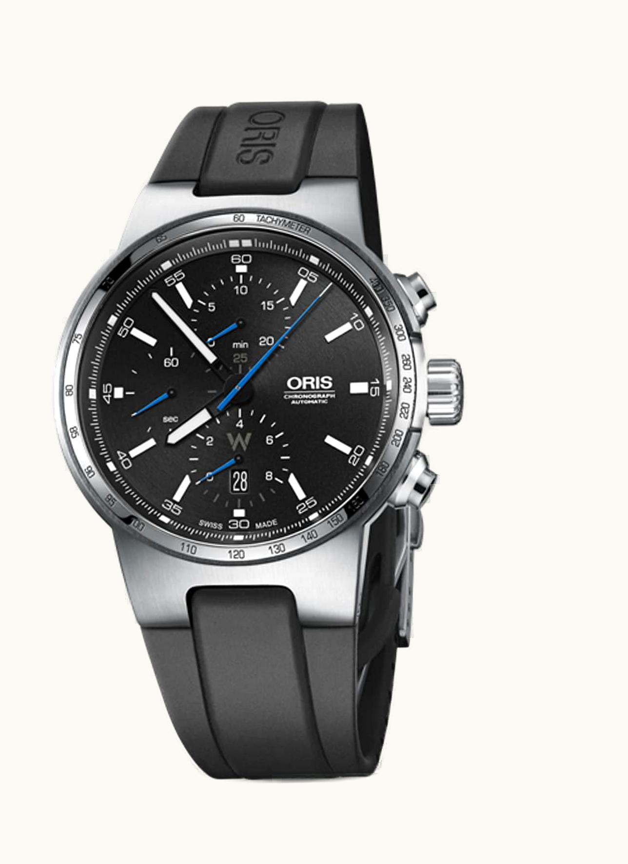 Oris Williams Day Date 42 Stainless Steel / Black / Rubber