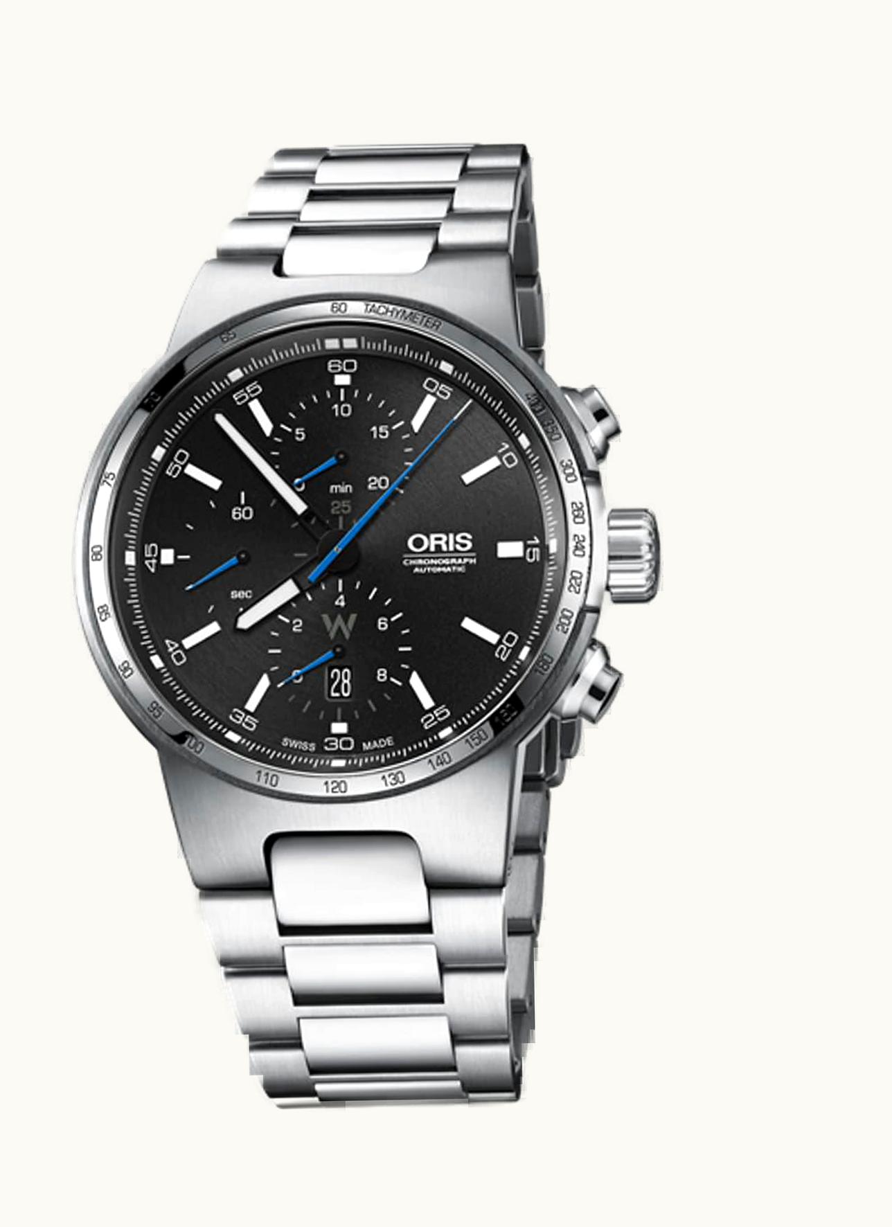 Oris Williams Chronograph Stainless Steel / Black / Bracelet