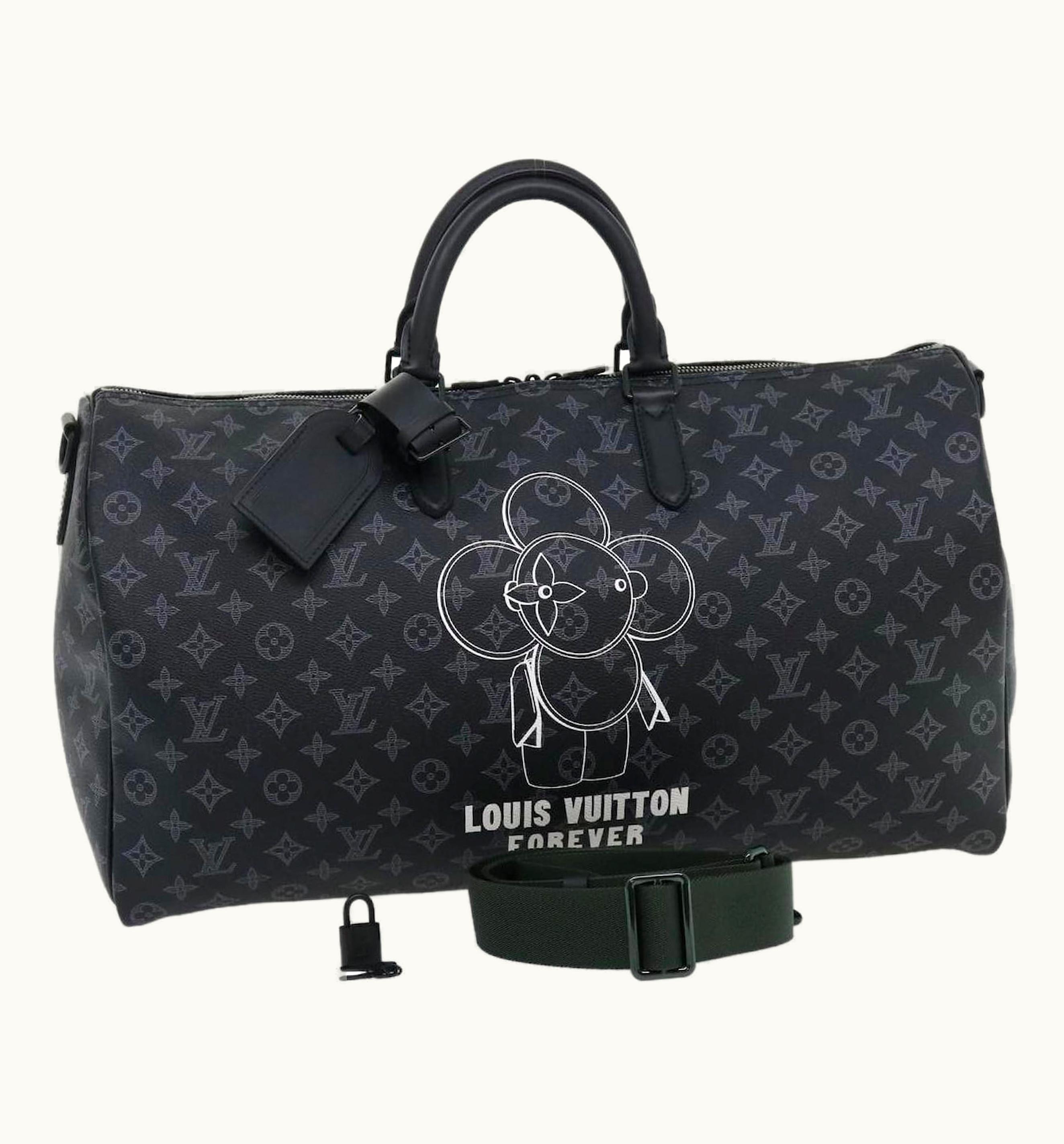 Louis Vuitton Louis Vuitton Keepall Bandouliere Monogram VIvienne Eclipse 50 Black