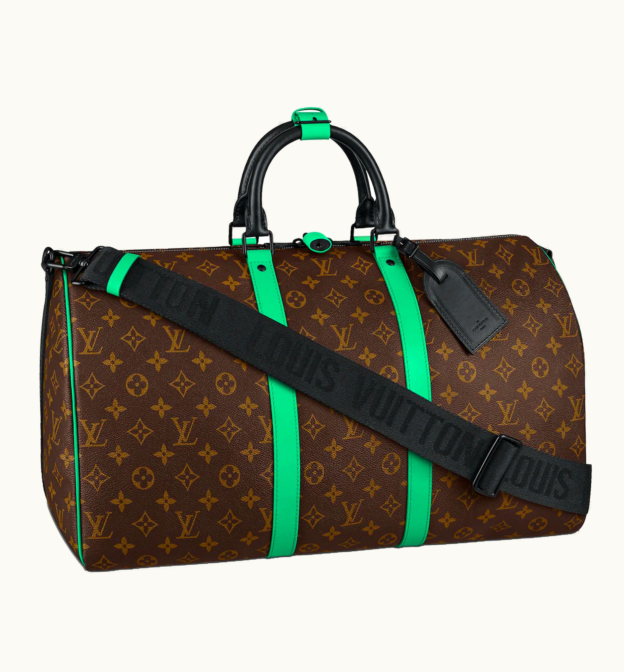 Louis Vuitton Louis Vuitton Keepall Bandouliere 50 Monogram Macassar Minty Green UZ0112030