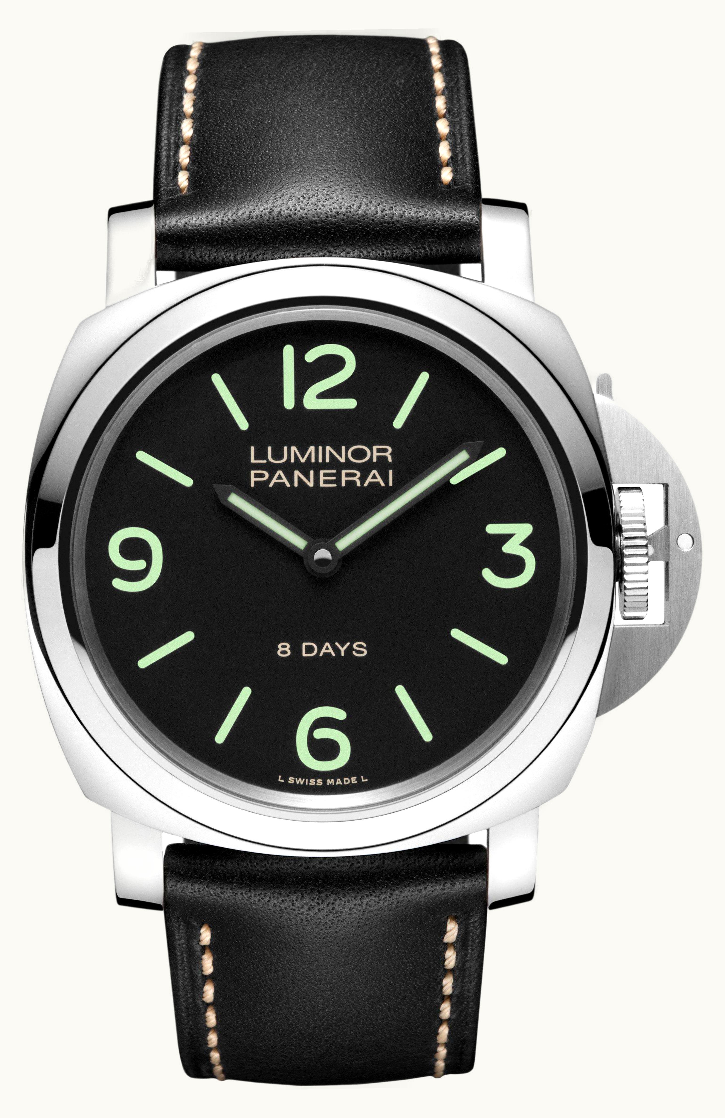 Panerai Luminor Base 44 8 Days Stainless Steel / Black