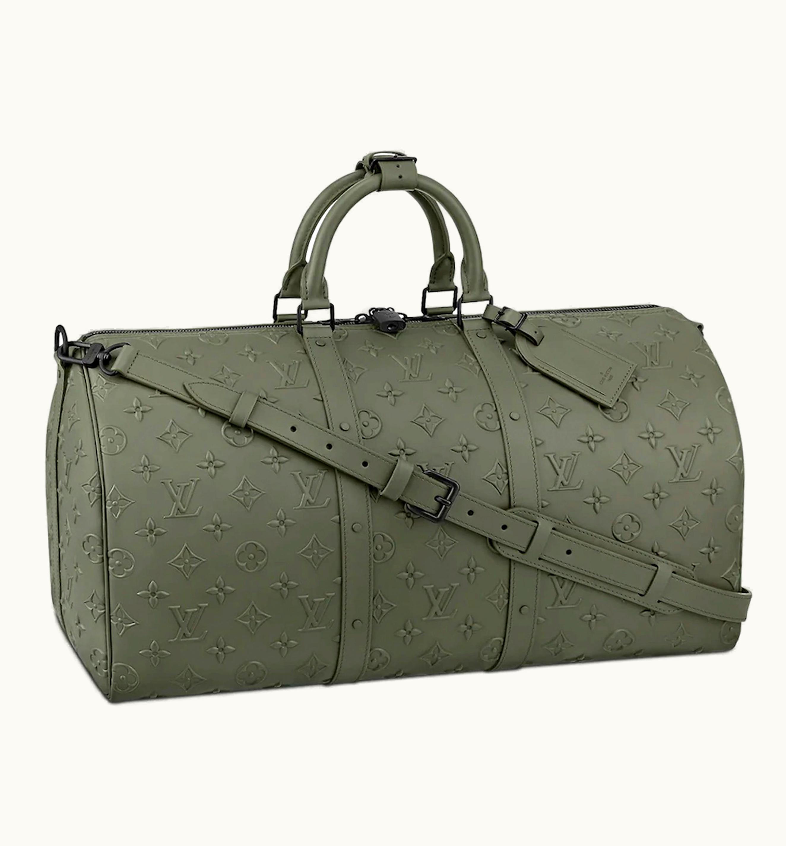 Louis Vuitton Louis Vuitton Keepall Bandouliere 50 Monogram Seal Khaki