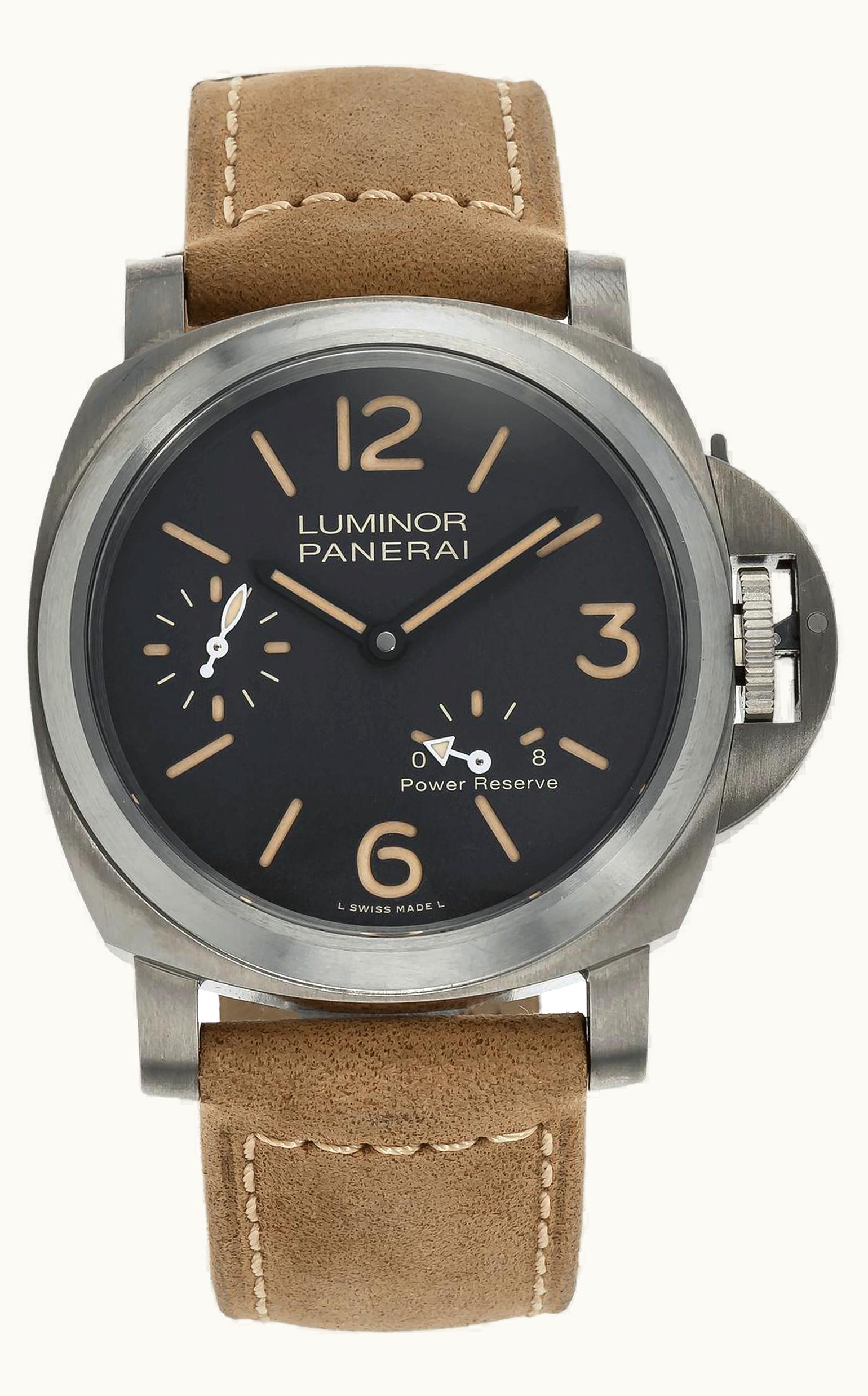 Panerai Luminor 44 8 Days Power Reserve Titanium / Brown