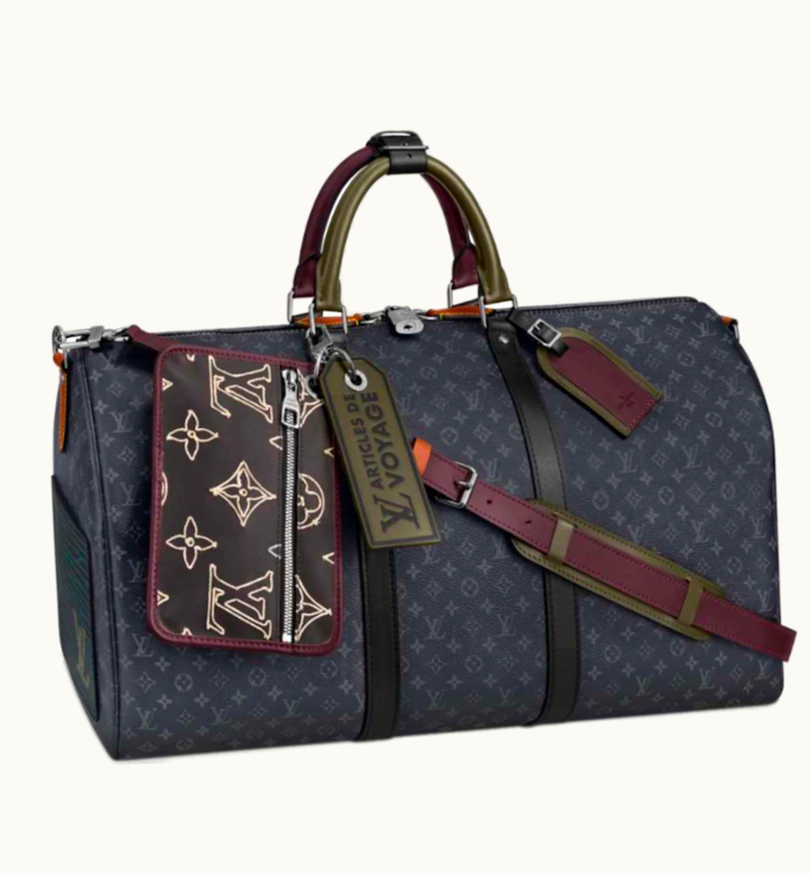 Louis Vuitton Louis Vuitton Keepall Bandouliere Monogram Patchwork 50 Multicolor Travel Bag