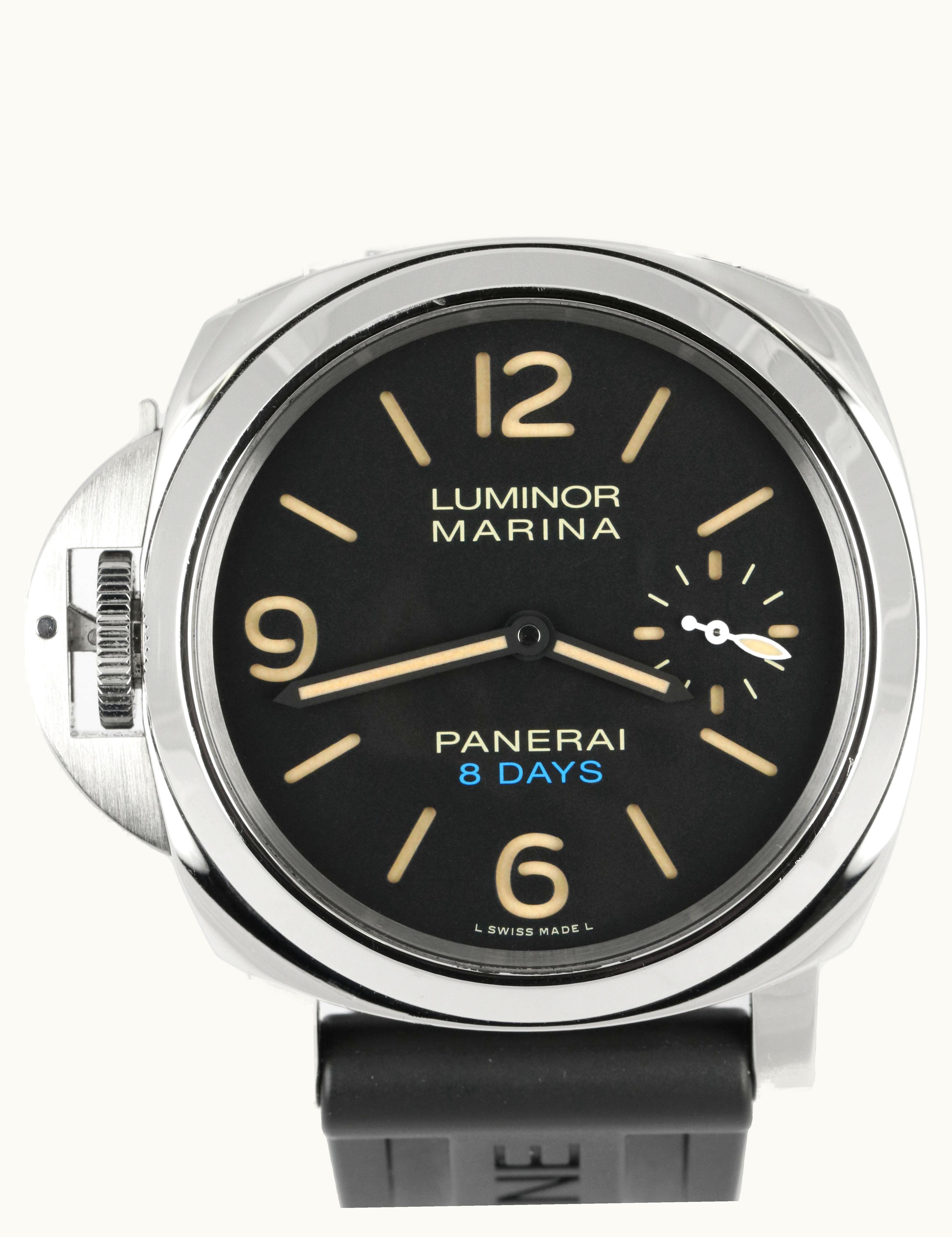Panerai Luminor Marina 44 Left-Handed 8 Days Power Reserve Stainless Steel / Black