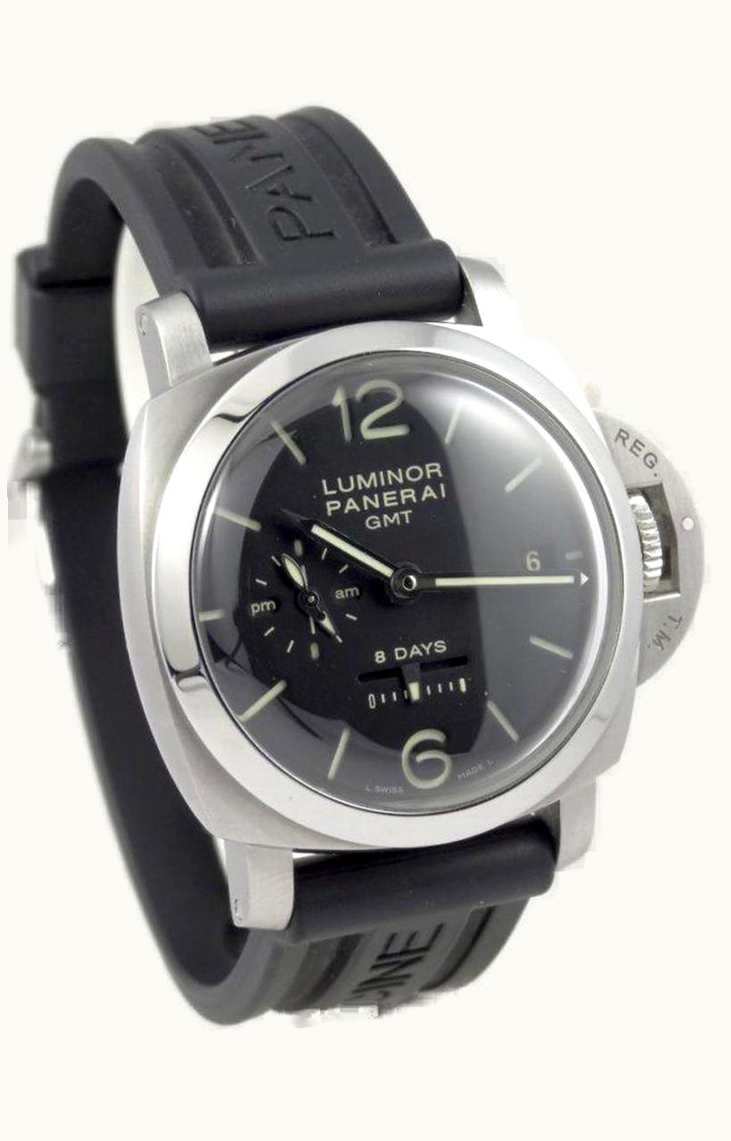 Panerai Luminor 1950 44 8 Days GMT Stainless Steel / Black
