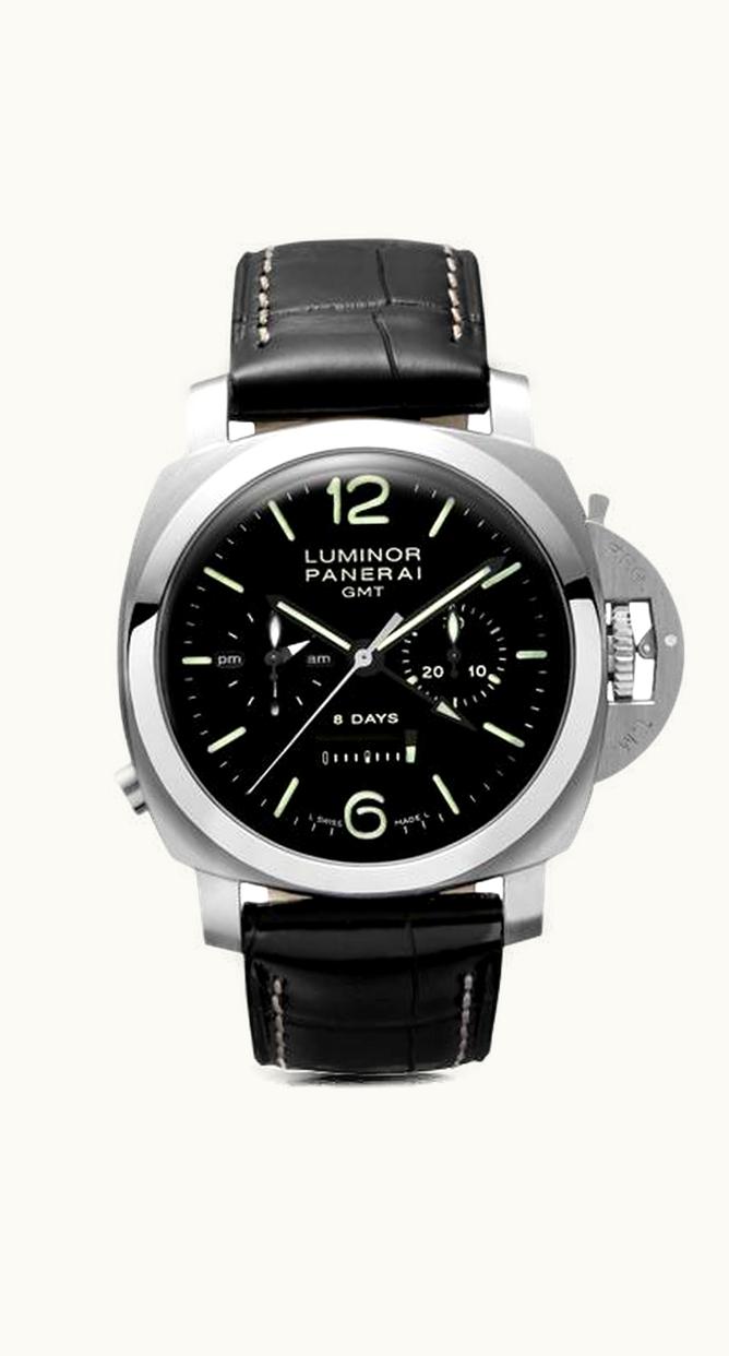 Panerai Luminor 1950 Chrono Monopulsante 8 Days GMT Acciaio