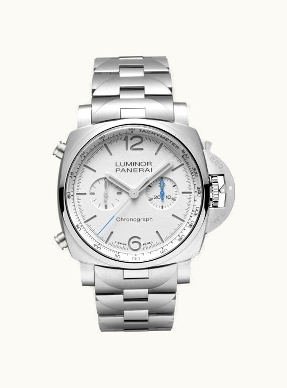 Panerai Luminor 1950 Chrono 44 Stainless Steel / White / Bracelet