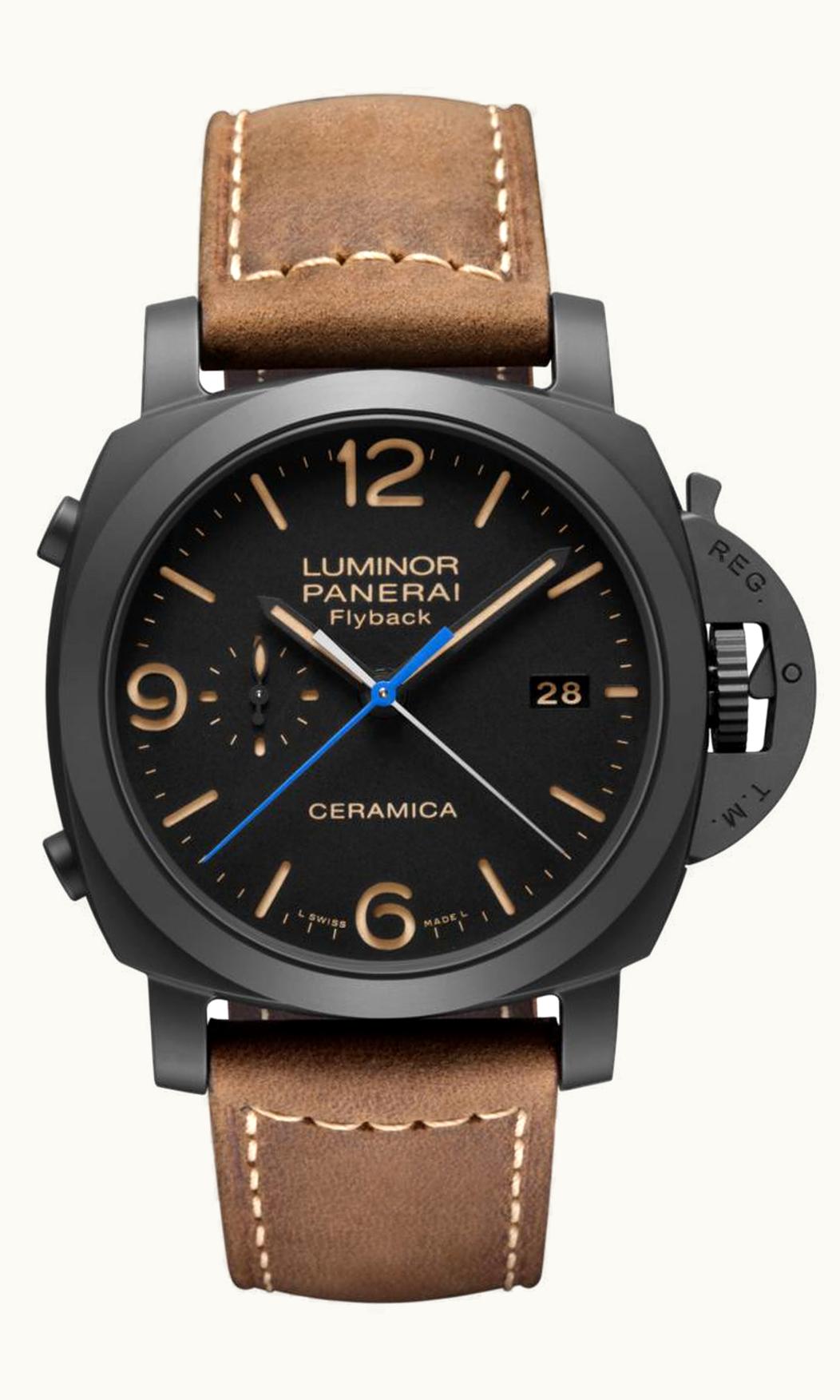 Panerai Luminor 1950 44 3 Days Chrono Flyback Automatic Ceramic / Black