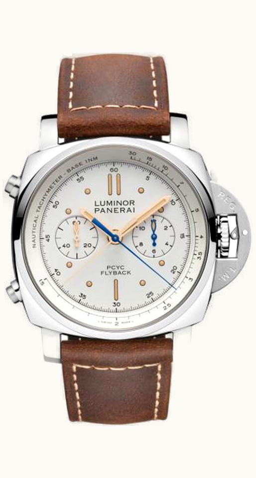 Panerai Luminor 1950 44 PCYC Chrono Flyback Automatic Stainless Steel / White