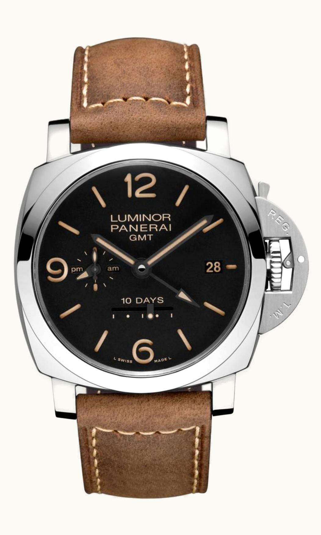 Panerai Luminor 1950 44 10 Days GMT Automatic Stainless Steel / Black