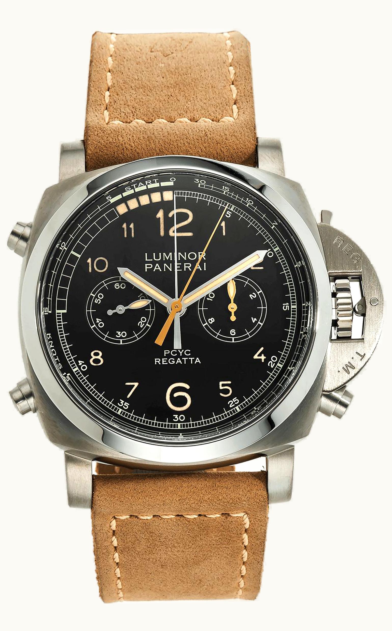 Panerai Luminor 1950 47 Regatta PCYC 3 Days Chrono Flyback Automatic Titanium / Black