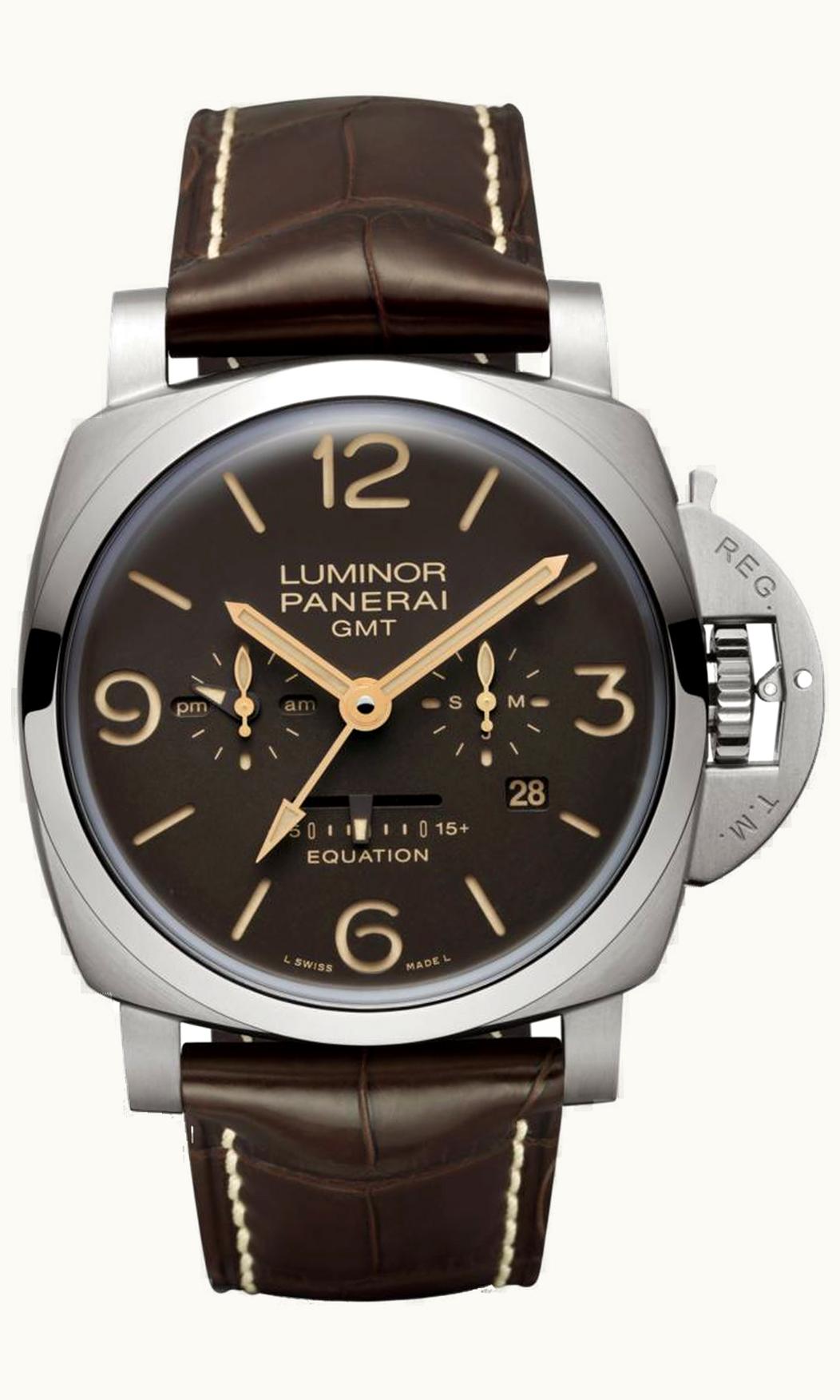Panerai Luminor 1950 47 Equation Of Time 8 Days Titanium / Brown