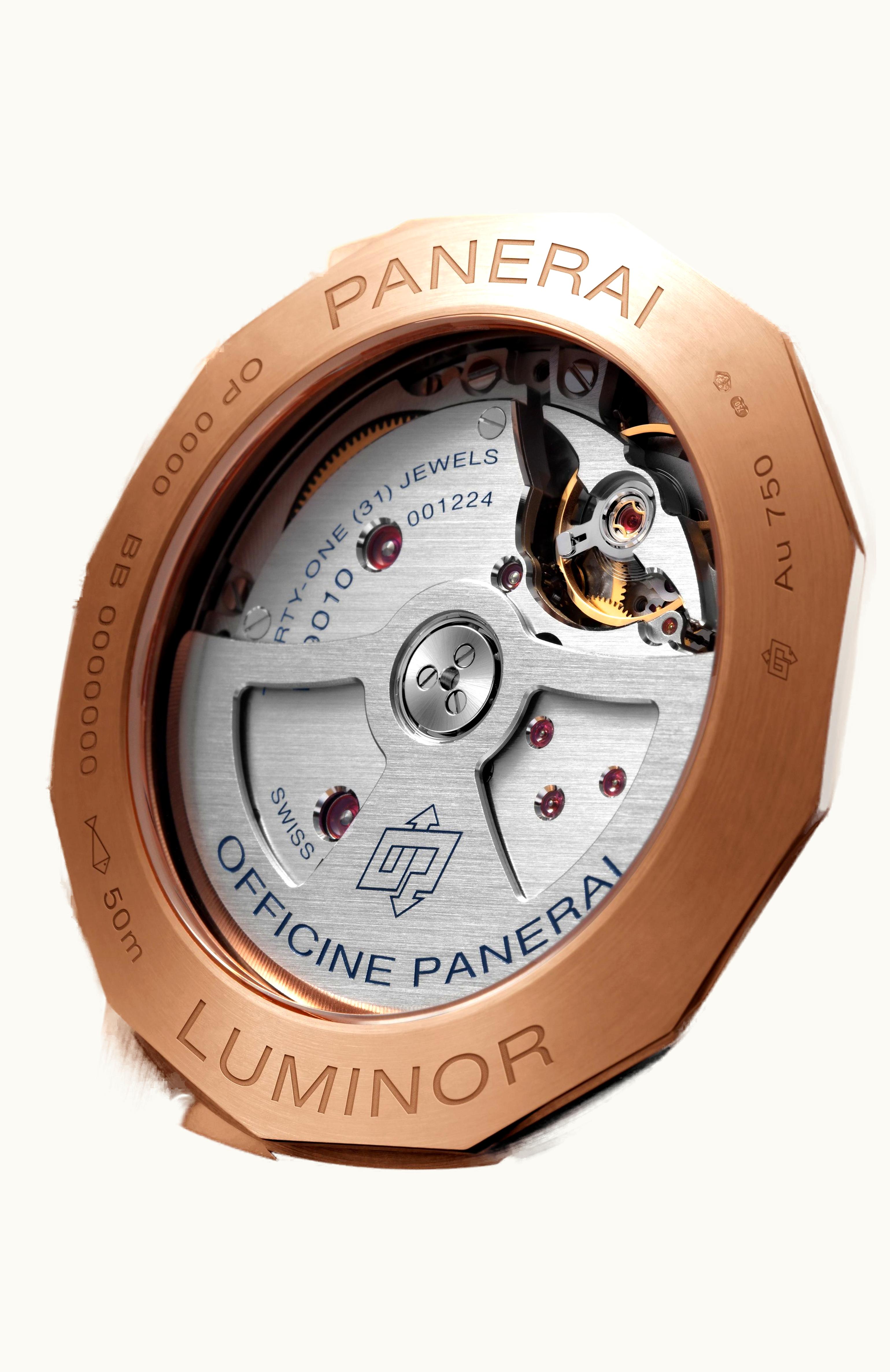 Panerai Luminor 1950 44 3 Days Goldtech / Sole Blu