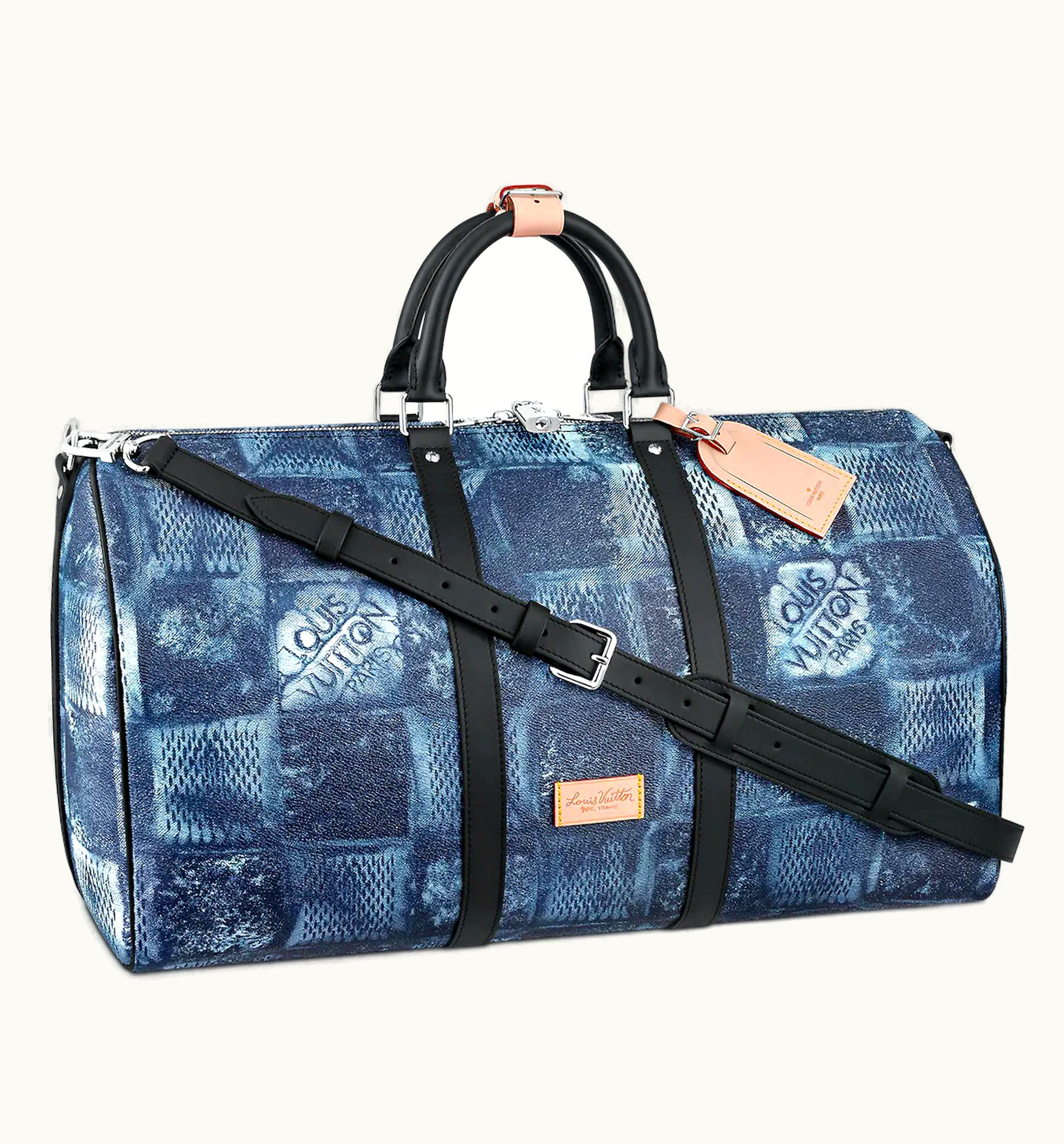 Louis Vuitton Louis Vuitton Keepall Bandouliere 50 Damier Salt Marine Travel Bag