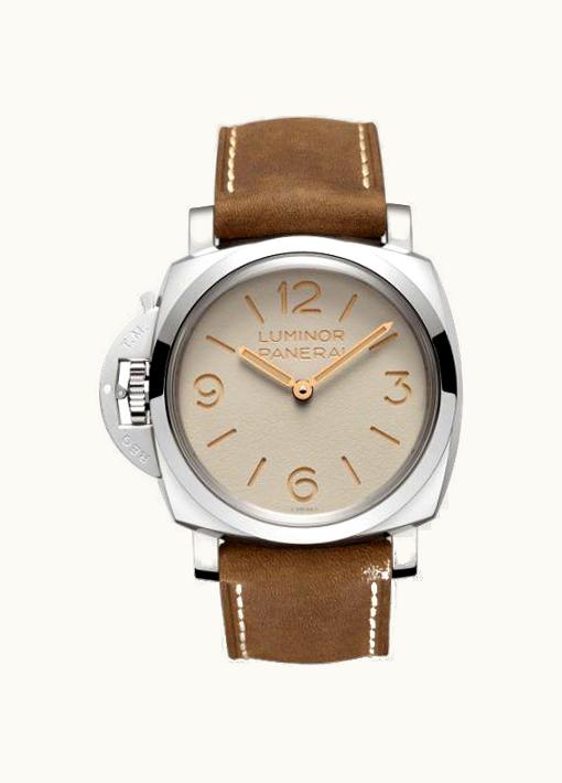 Panerai Luminor 1950 Left-Handed 47 3 Days Stainless Steel / Beige