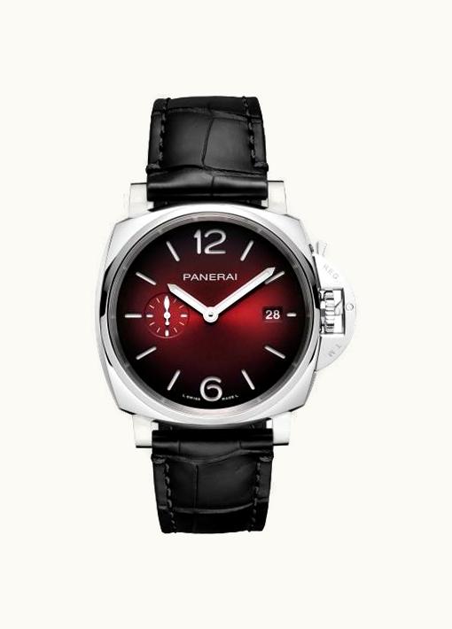 Panerai Luminor Due 42 3 Days Date Stainless Steel / Burgundy